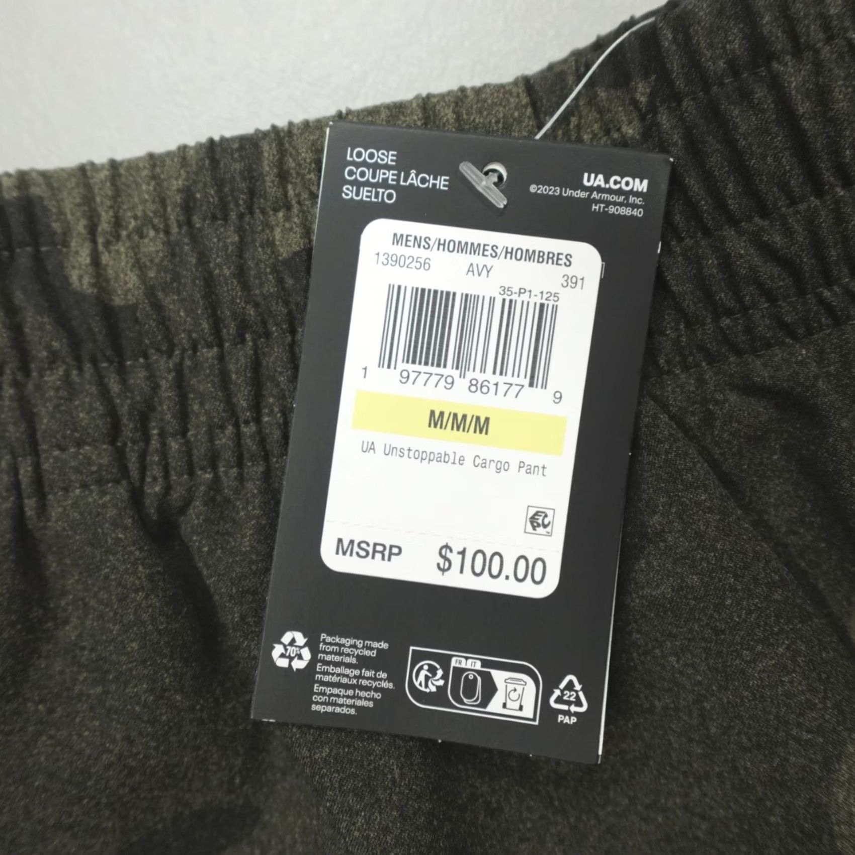 Under Armour Under Armour Unstoppable Cargo Pants Men's M Camouflage 1390256-391 Size US 31 - 2 Thumbnail