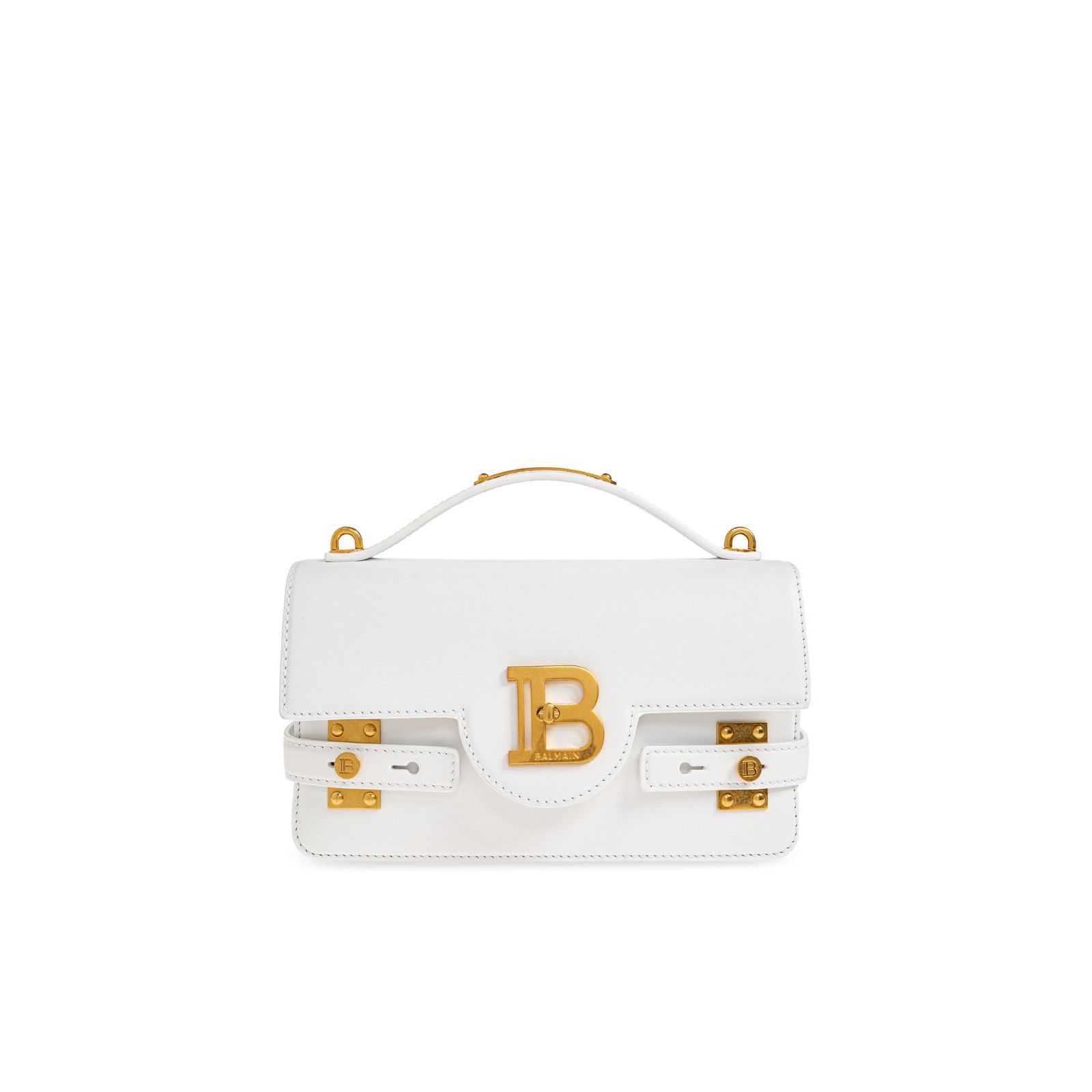 Balmain BALMAIN B-Buzz 24 White Leather Shoulder Bag New & Authentic Size ONE SIZE - 1 Thumbnail