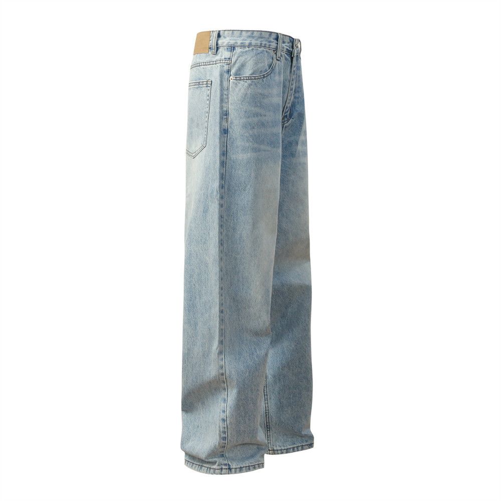 Japanese Brand × Jean Men's washed gradient straight loose wide-leg casual jeans Size US 32 / EU 48 - 2 Thumbnail
