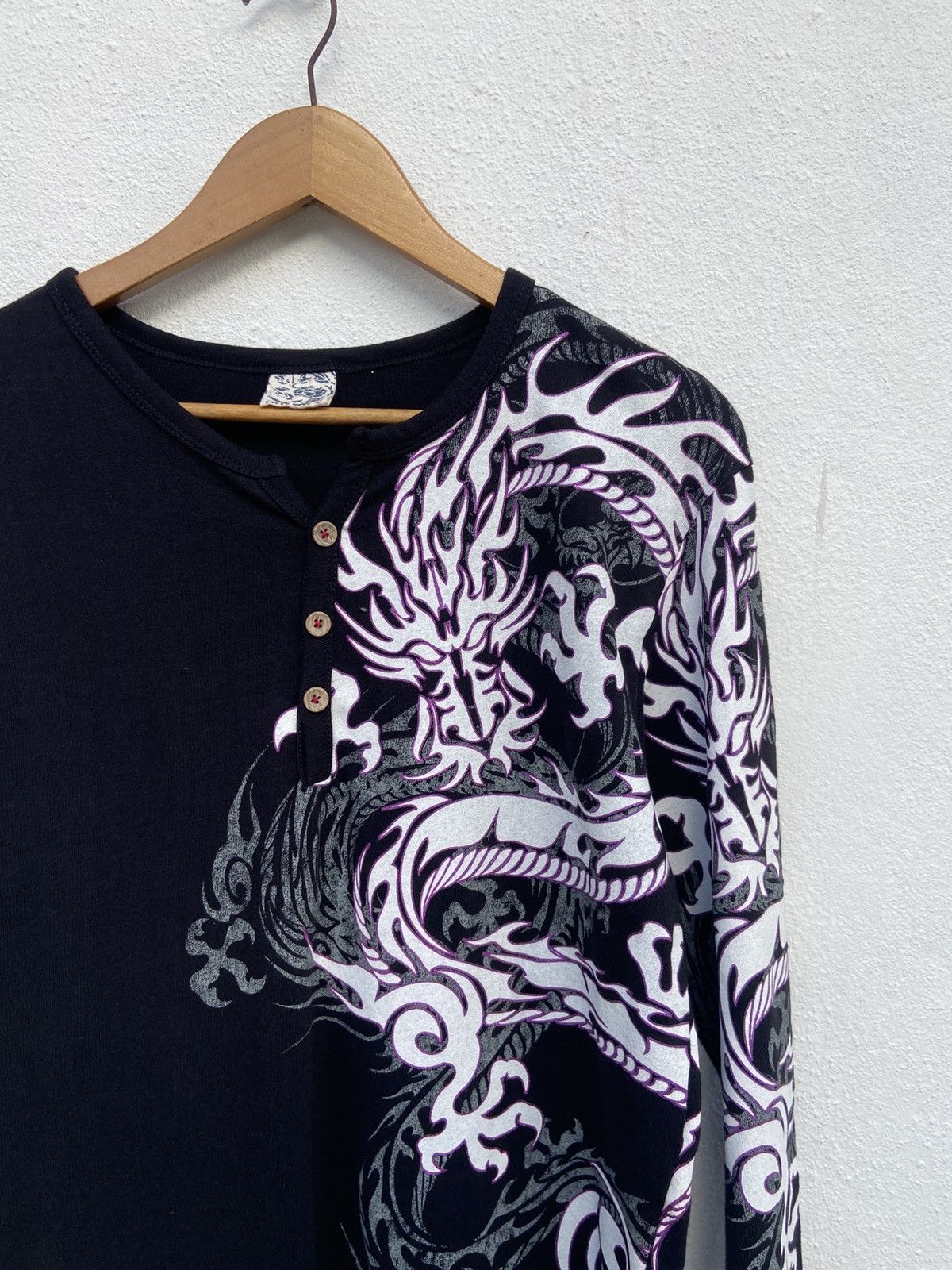 Japanese Brand 🔥 Vtg Sukajan t shirt Dragon if six was nine beauty beast Size US M / EU 48-50 / 2 - 1 Thumbnail