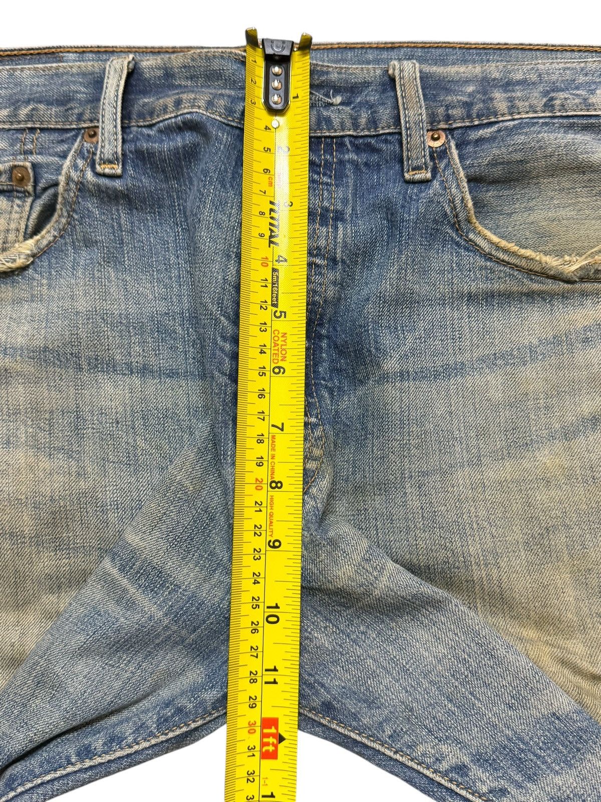 Levi's Vtg 90s Levis 501 Mud Wash Faded Whisker Wide Leg Straight Size US 36 / EU 52 - 14 Thumbnail