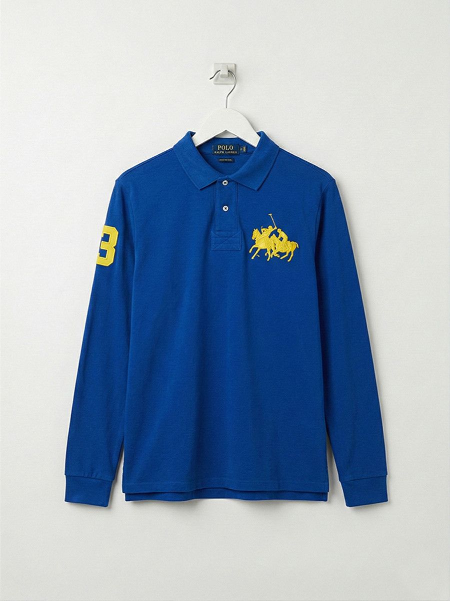 Polo Ralph Lauren Men's long-sleeve Polo Ralph Lauren polo shirt with Big logo Size US M / EU 48-50 / 2 - 1 Thumbnail