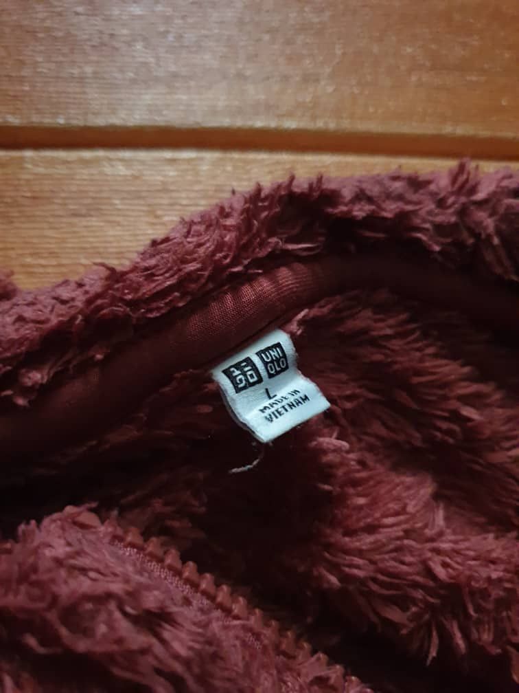 Uniqlo Uniqlo pink colour Japanese brand fleece Sweater Size M / US 6-8 / IT 42-44 - 2 Thumbnail