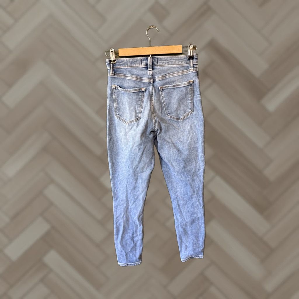 Abercrombie & Fitch Abercrombie & Fitch Jeans Distressed High Rise Super Skinny Ankle 2R Blue Womens Pants 5-Pocket Denim High Rise Jeans Size 26" / US 2 / IT 38 - 1 Thumbnail