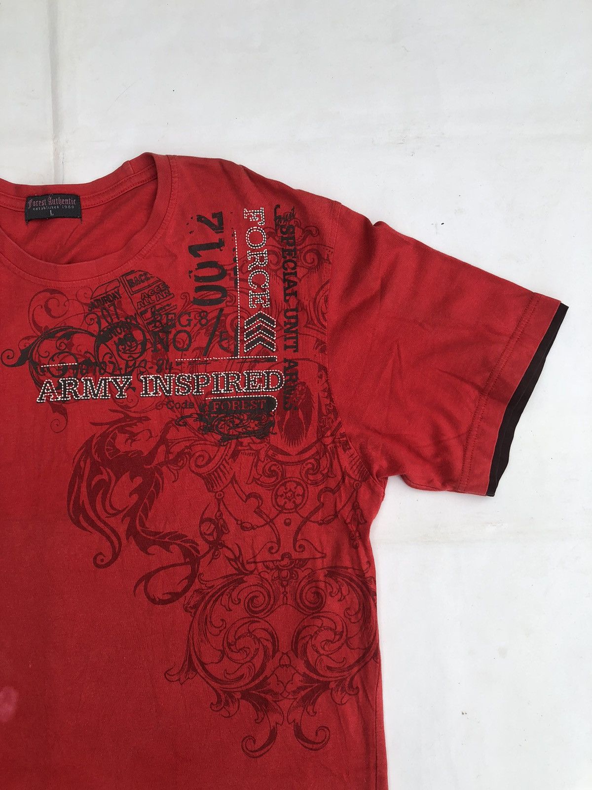 Beauty Beast Japan Poem Double Layer Forest Authentic Rock Punk Style Size US L / EU 52-54 / 3 - 2 Thumbnail