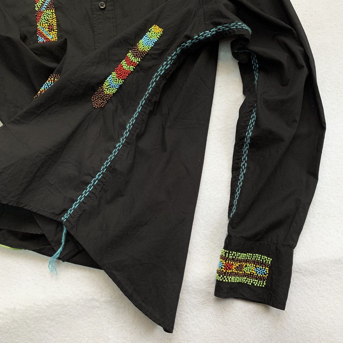 291295=Homme 291295=HOMME "Pirates of the Desert" Peas Embroidered Shirt Size US L / EU 52-54 / 3 - 7 Thumbnail