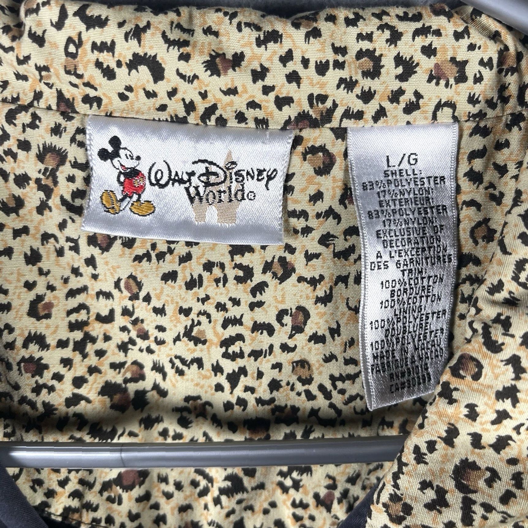 Disney Walt Disney World Mickey Mouse Golf Zip Up Jacket Womens Large Black Size L / US 10 / IT 46 - 3 Thumbnail