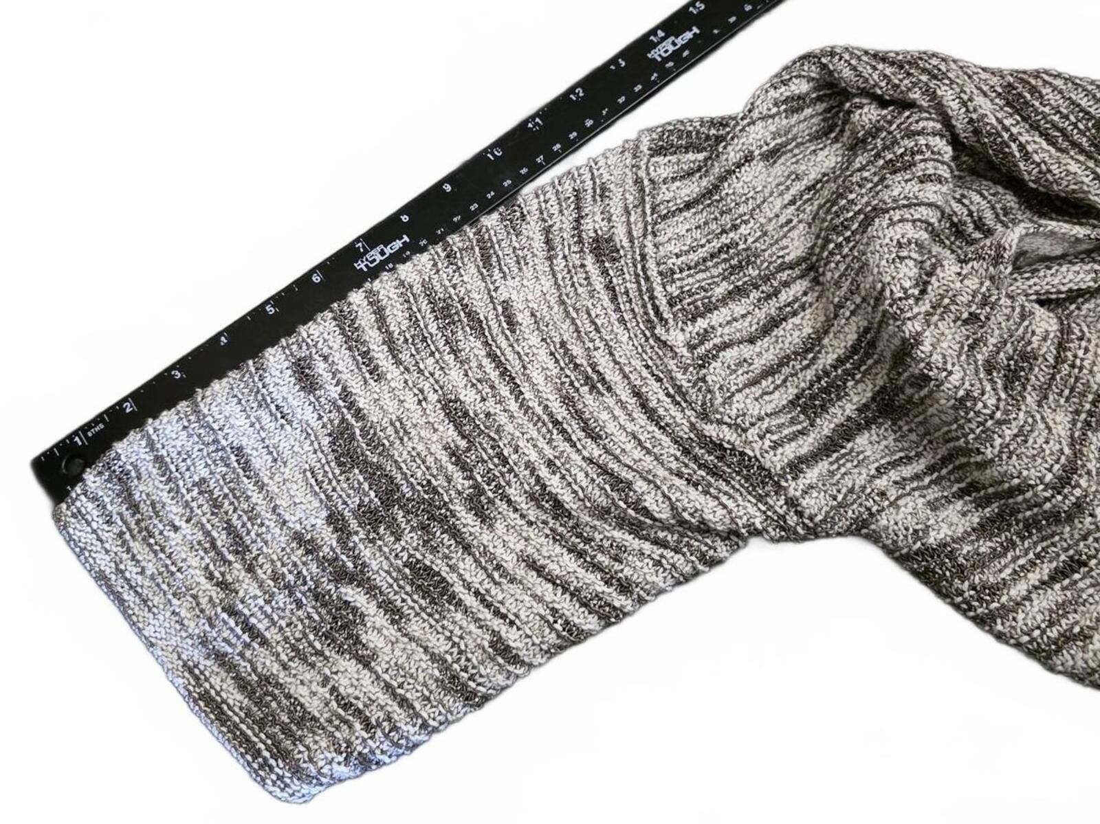 Other J. Jill XL Brown & Beige Knit Open Dolman Cardigan Sweater Size XL / US 12-14 / IT 48-50 - 9 Thumbnail