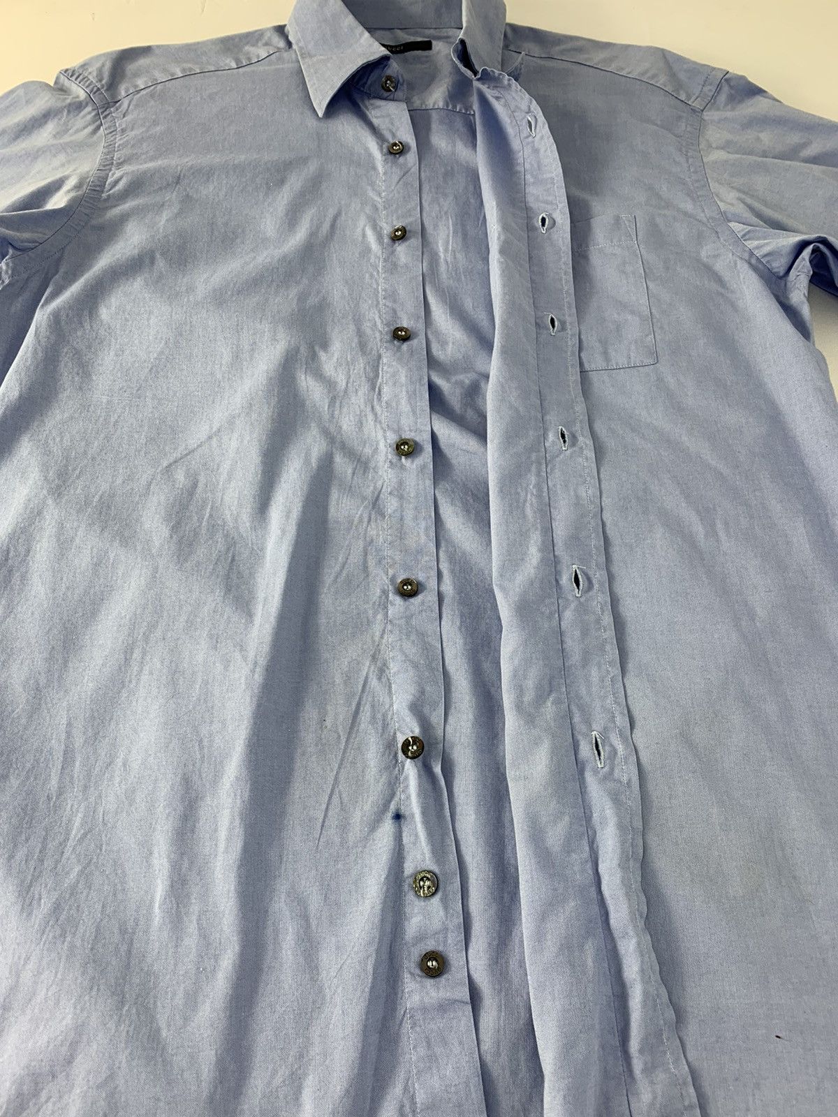 Gucci Hype Gucci Simple Plain Button Up Shirt Minimalist Style Size US L / EU 52-54 / 3 - 4 Thumbnail