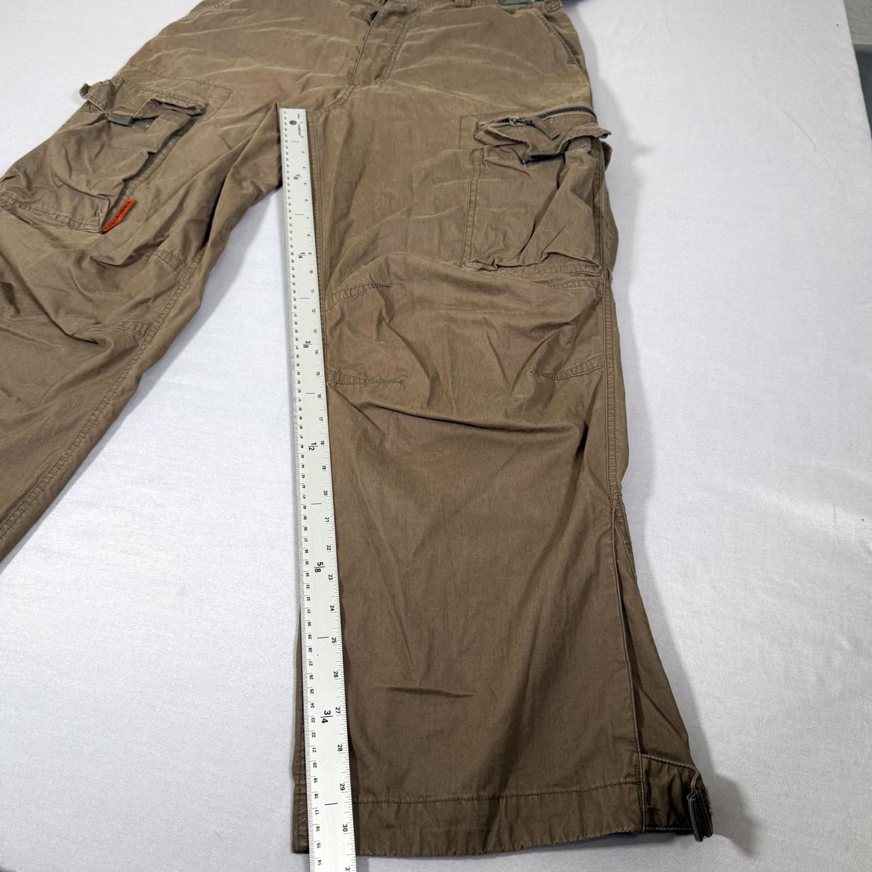 Abercrombie & Fitch VINTAGE Abercrombie & Fitch Pants Mens M Brown Cargo Baggy Y2K Size US 31 - 6 Thumbnail