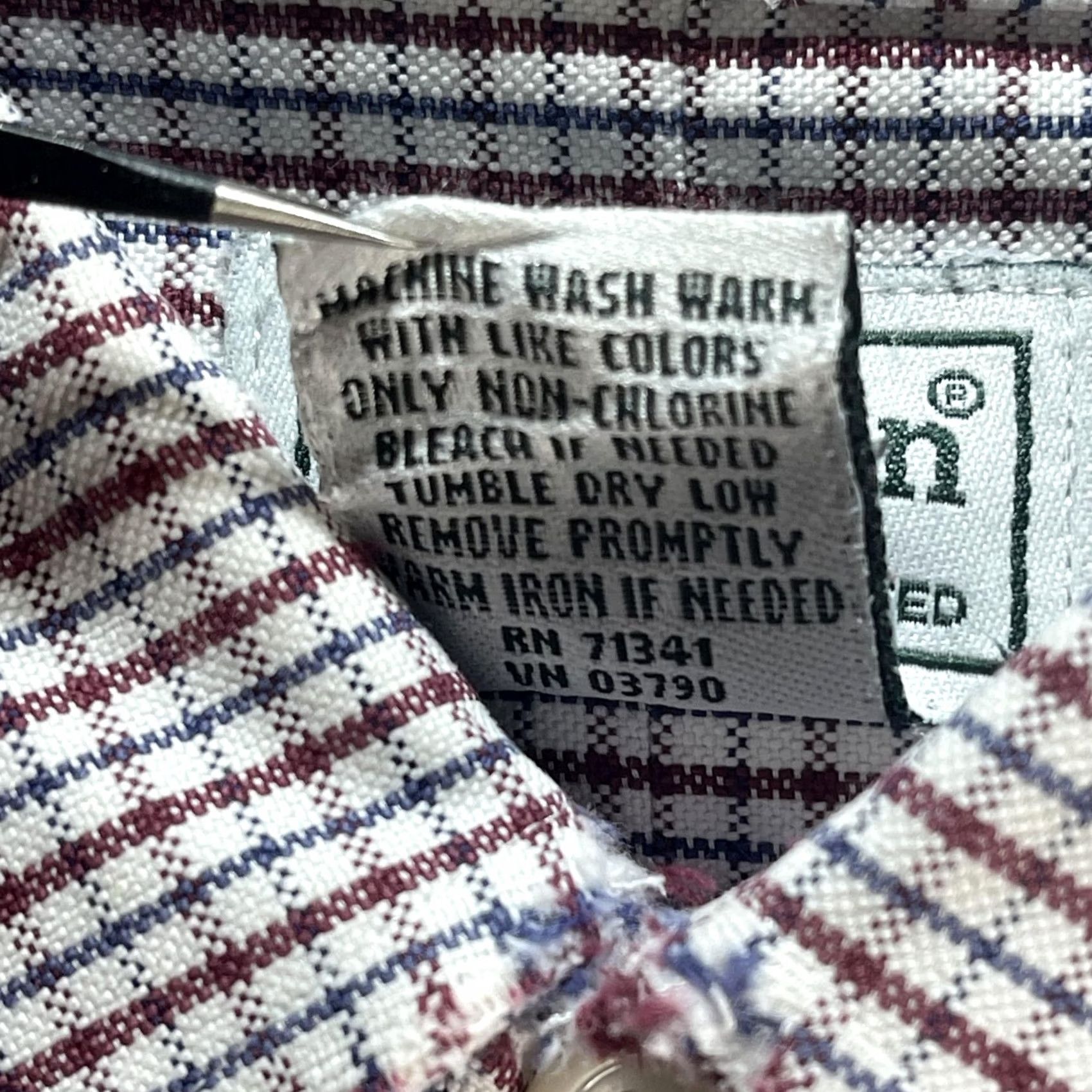Vintage L.L.Bean Shirt Mens XL Red Plaid Button-Down Long Sleeve Wrinkle Resistant Check Cotton Size US XL / EU 56 / 4 - 6 Thumbnail