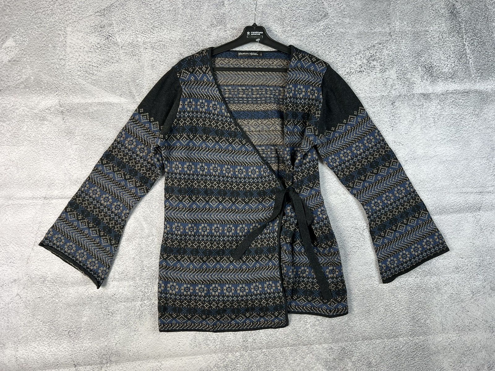 Designer × Other UK Gudrun Sjorden multicolour belted sweater Size L / US 10 / IT 46 - 2 Thumbnail