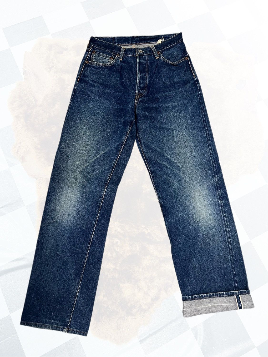 Vintage WWII Type Sugar Cane Selvedge Redline Denim Jeans