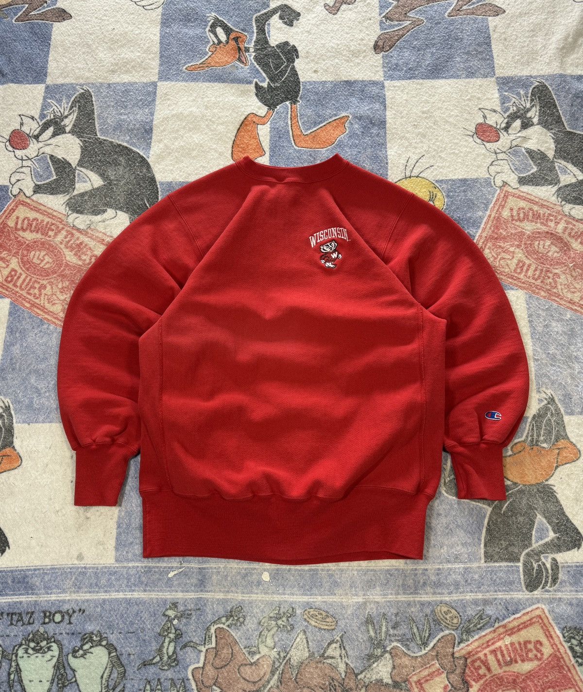 Champion Vintage Wisconsin badgers reverse weave crewneck Size US XL / EU 56 / 4 - 1 Thumbnail