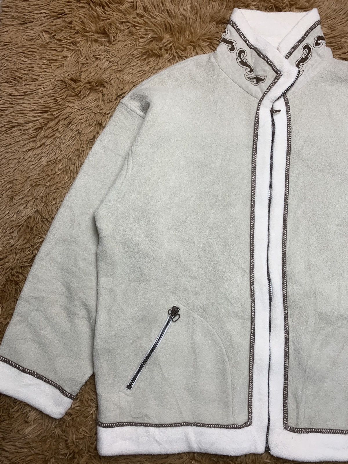 Vintage 90s Silvy Walking Fu Manchu Polartec Sweat Jacket Size US XL / EU 56 / 4 - 3 Thumbnail