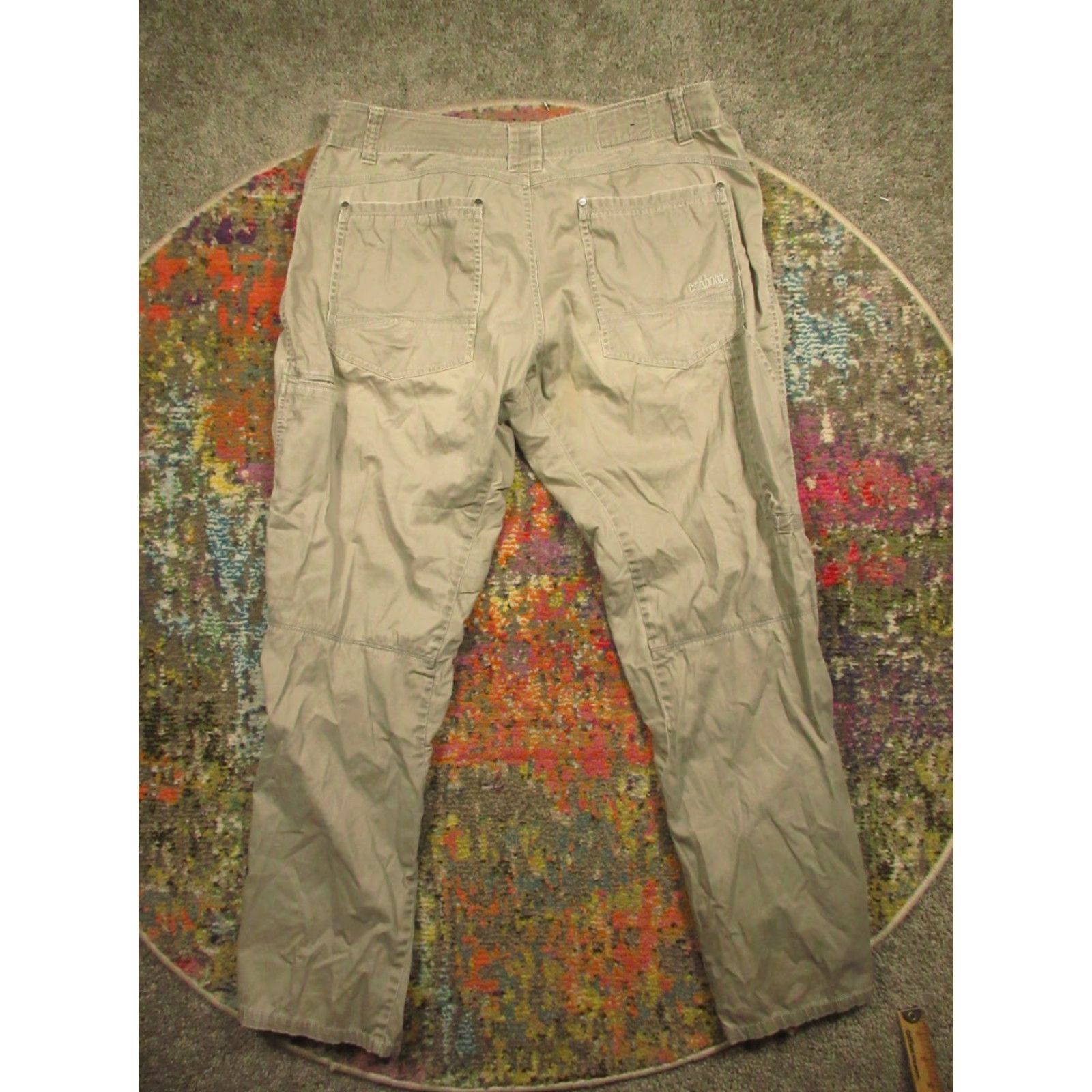 Vintage Kuhl Pants Mens 36x32 Tan Desperado Hiking Performance Stretch Cotton Khakis Regular Straight Leg Pockets Elastic Waist Brown 36 in Inseam Size US 36 / EU 52 - 2 Thumbnail