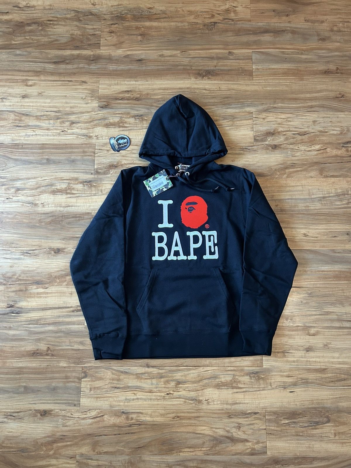 Bape NEW Bape I Love Bape Logo Pullover Hoodie Size US L / EU 52-54 / 3 - 4 Thumbnail