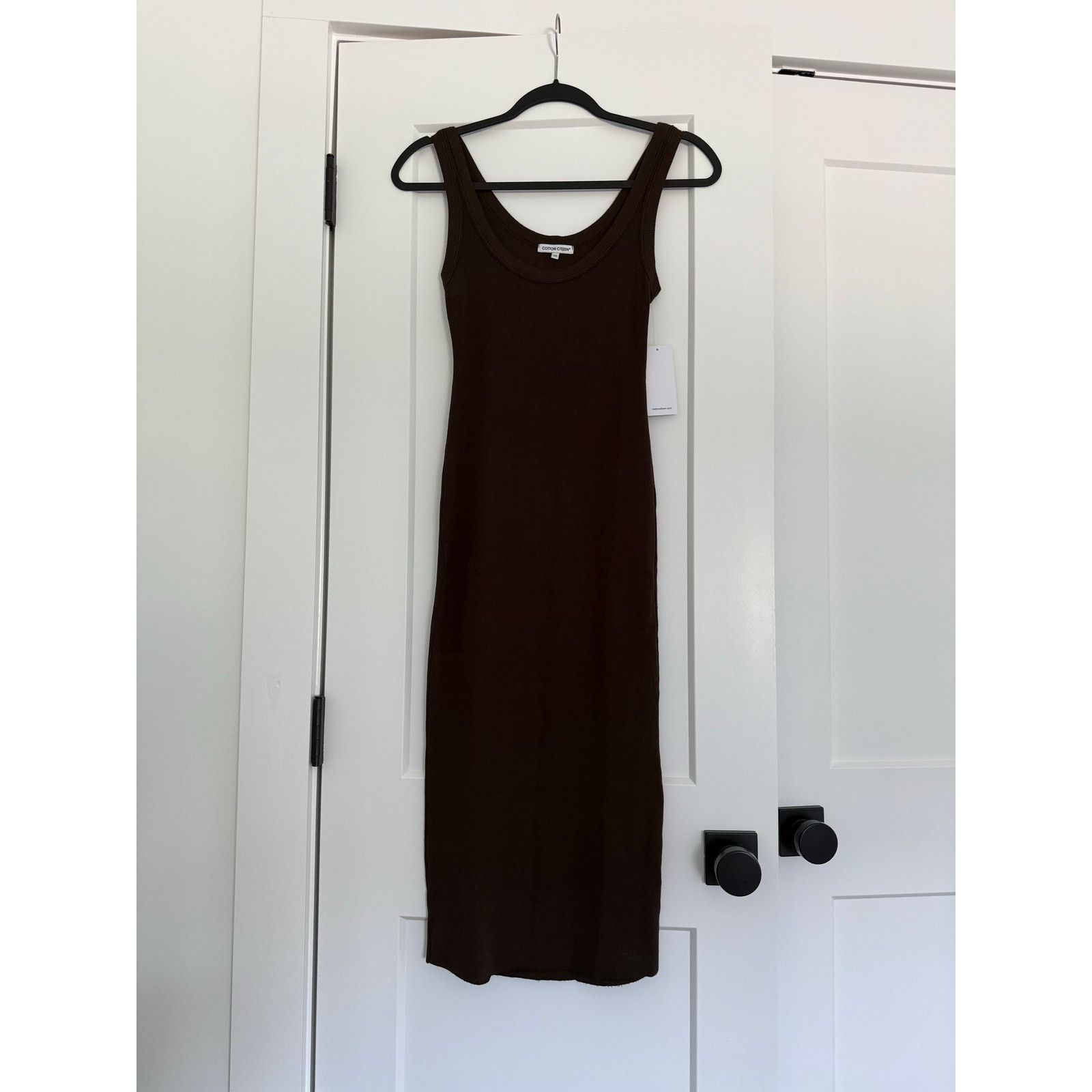 COTTONCITIZEN $185 New Cotton Citizen Verona Midi Dress - Espresso - XS Size XS / US 0-2 / IT 36-38 - 5 Thumbnail
