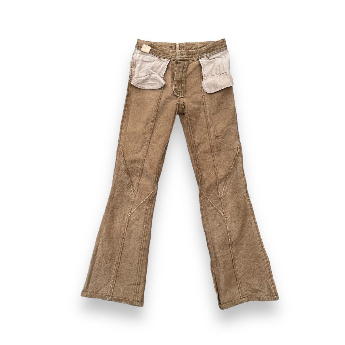 If Six Was Nine × Japanese Brand × Le Grande Bleu (L.G.B.) VINTAGE JAPANESE SUPER FLARE DENIM PANTS Size 26" / US 2 / IT 38 - 17 Thumbnail