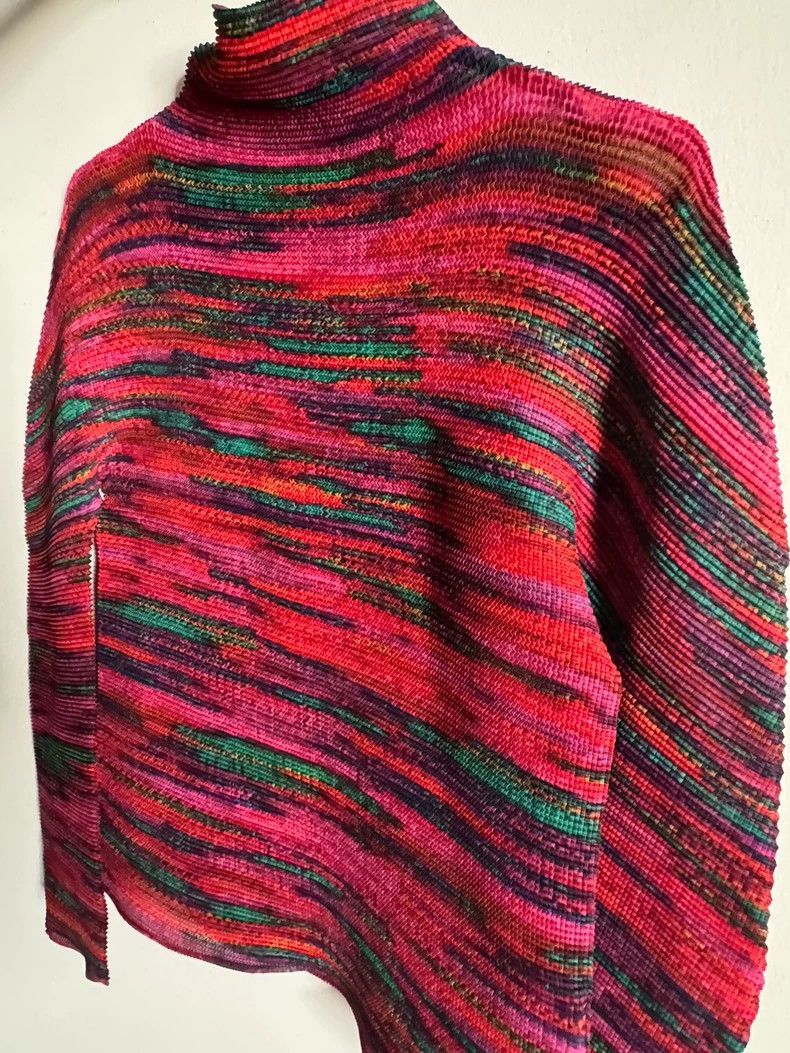 Issey Miyake Issey Miyake ME Striped Turtleneck Sweater Size US M / EU 48-50 / 2 - 6 Thumbnail