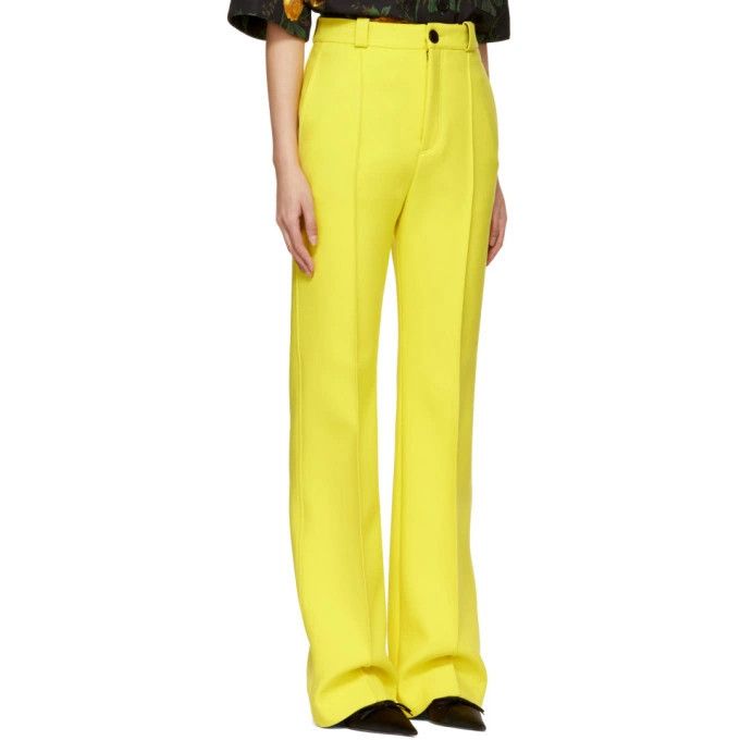 Kwaidan Editions Yellow Straight-Leg Trousers Size 28" / US 6 / IT 42 - 2 Thumbnail