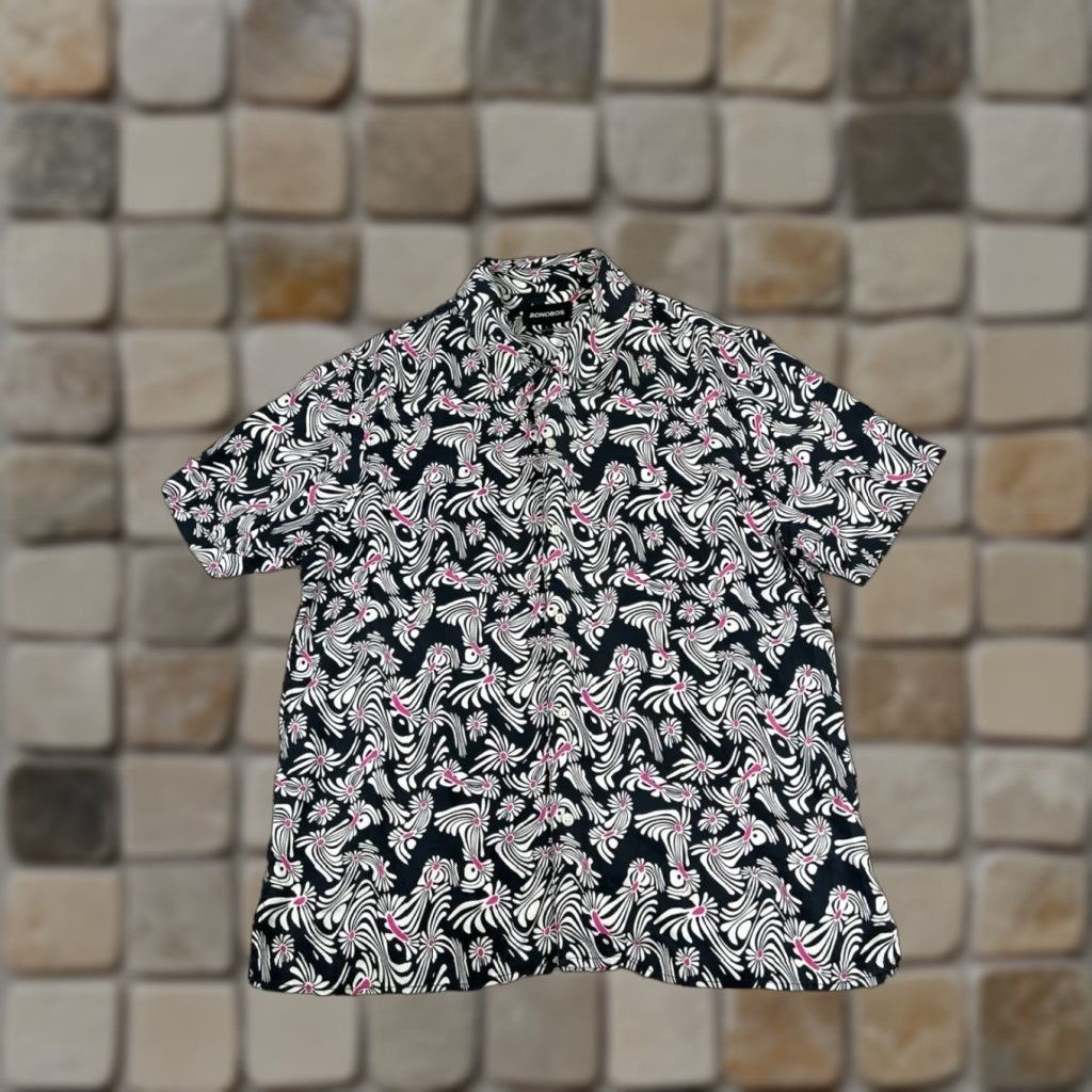 Bonobos Bonobos Shirt Mens Large Black White Pink Floral Button Up Size US L / EU 52-54 / 3 - 1 Thumbnail