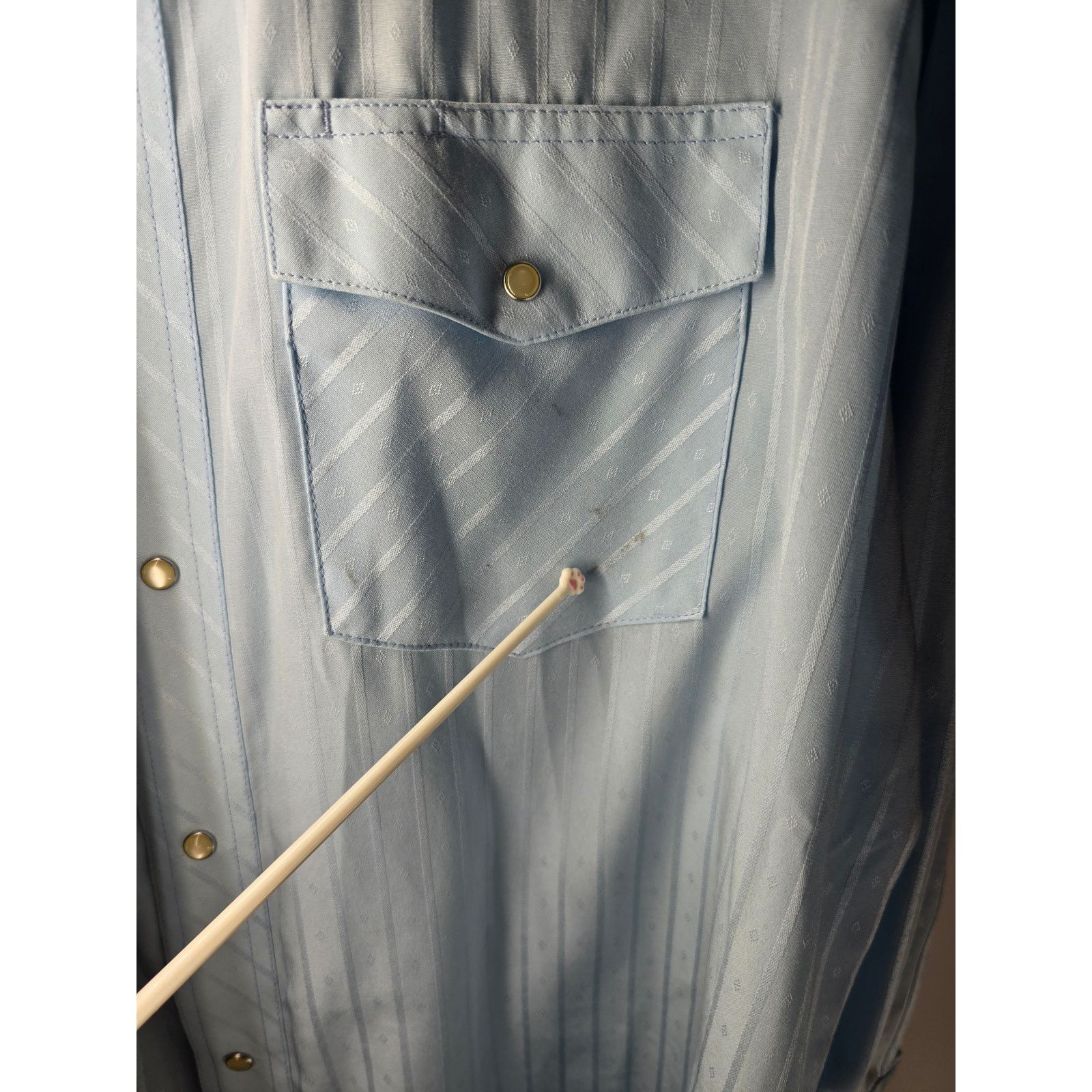 Wrangler Wrangler Western Pearl Snap Shirt Jacquard Light Blue XL Size US XL / EU 56 / 4 - 7 Thumbnail