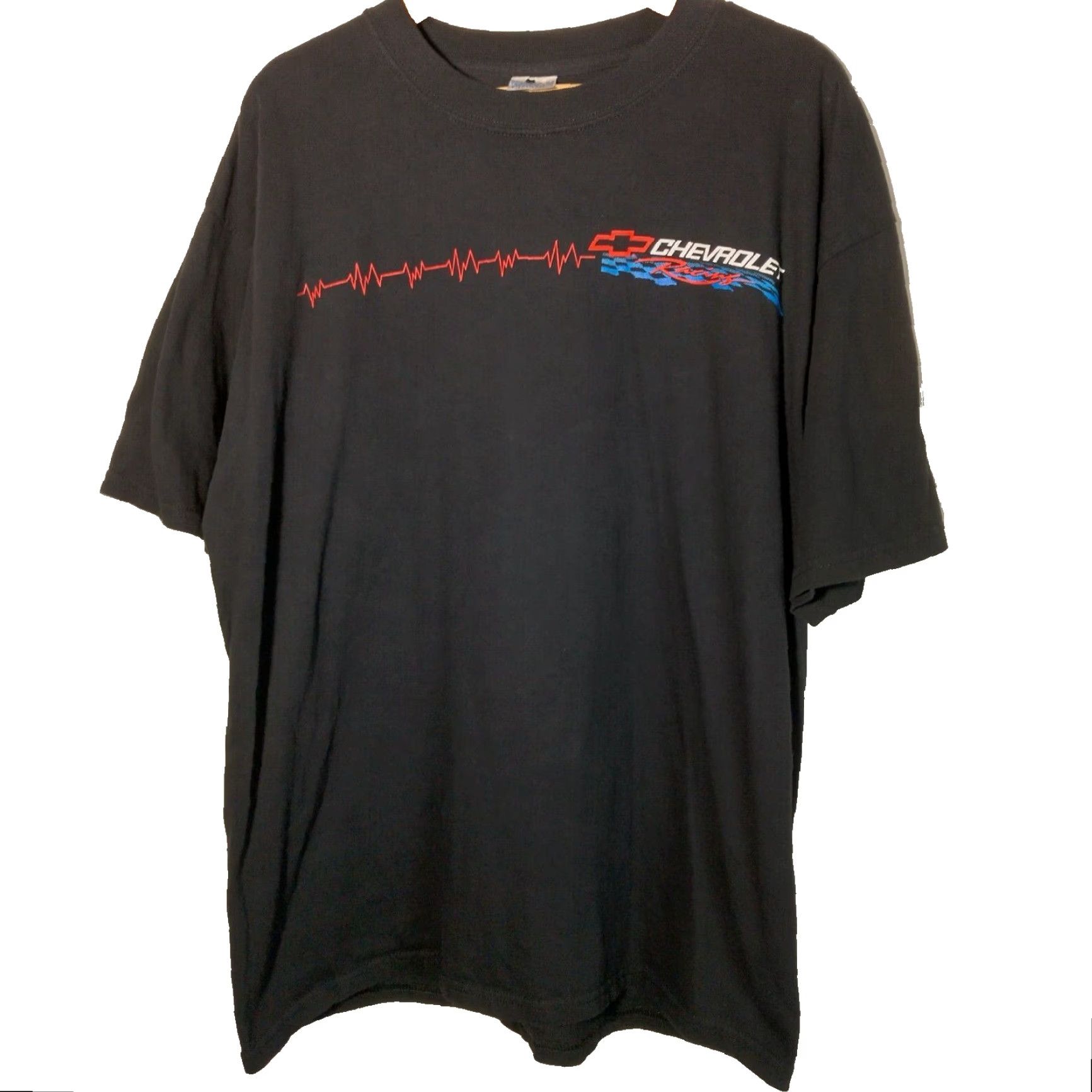 Gildan VINTAGE NASCAR Chevrolet Monte Carlo Shirt XL Black Chevy Racing Race Car Heart Pounding Size US XL / EU 56 / 4 - 3 Thumbnail