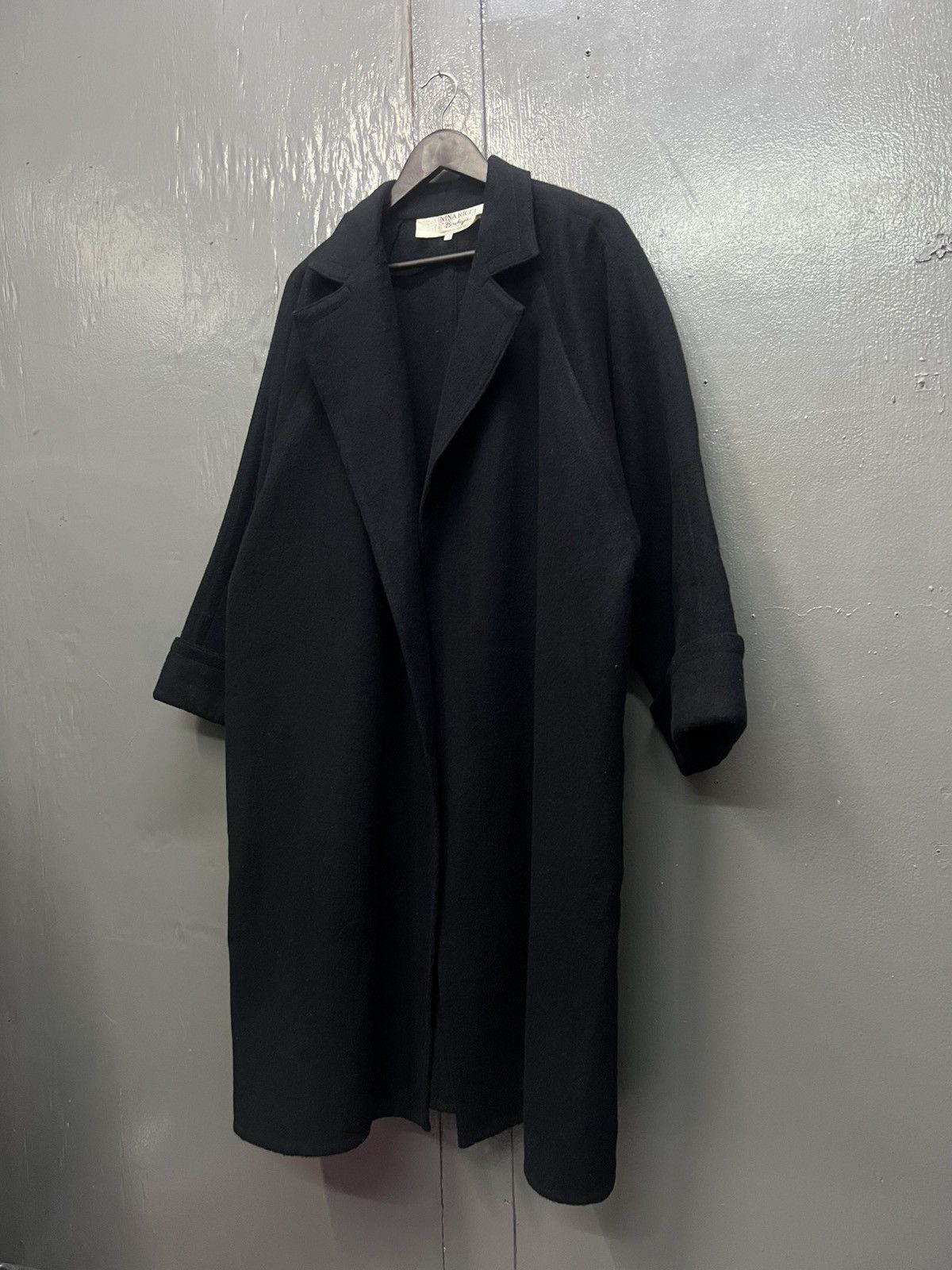 Japanese Brand Nina Ricci Boutique Wool Overcoat Size US XXL / EU 58 / 5 - 3 Thumbnail