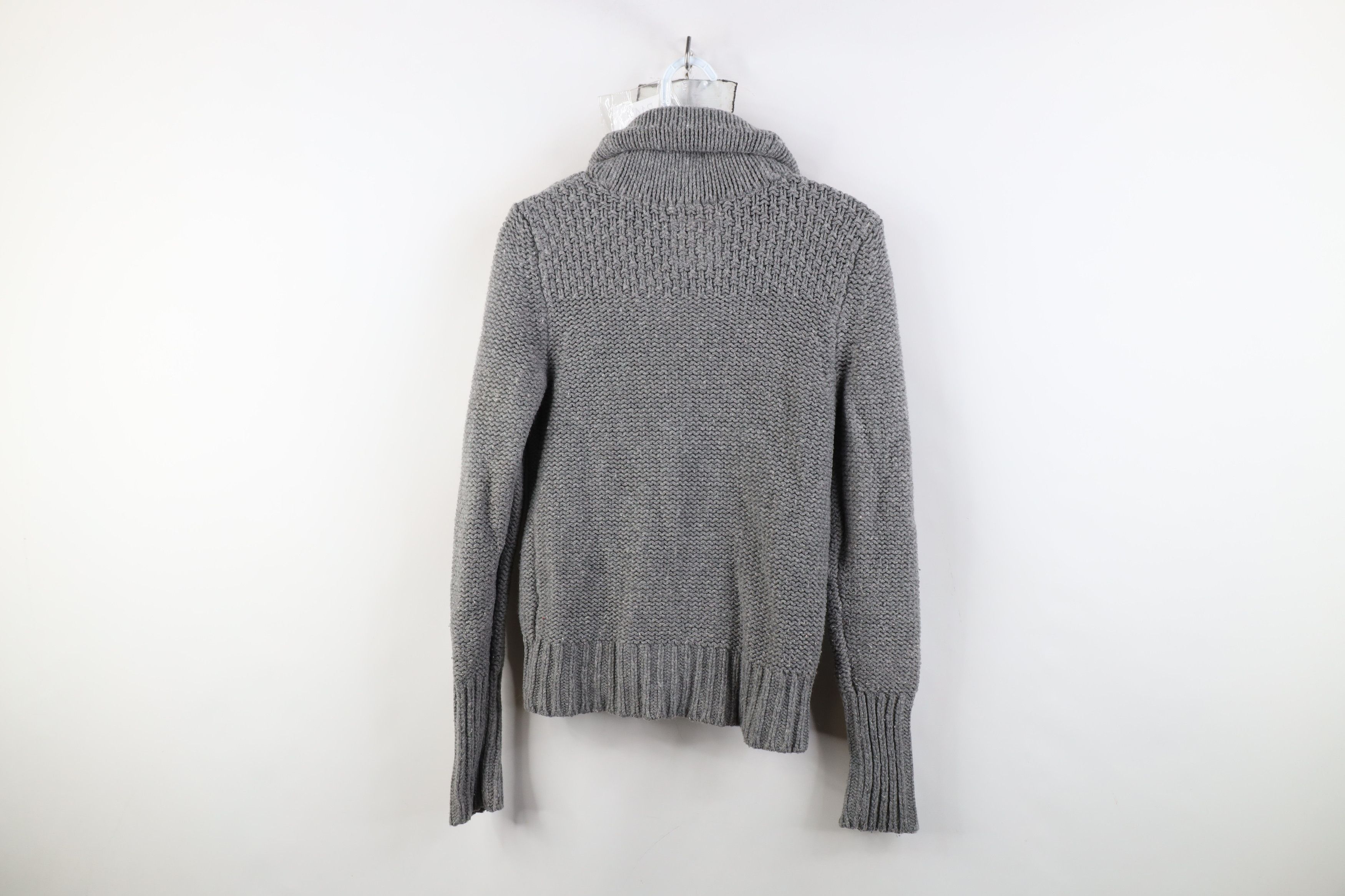 American Eagle Outfitters Vintage Y2K American Eagle Wool Chunky Knit Cardigan Sweater Size M / US 6-8 / IT 42-44 - 11 Thumbnail