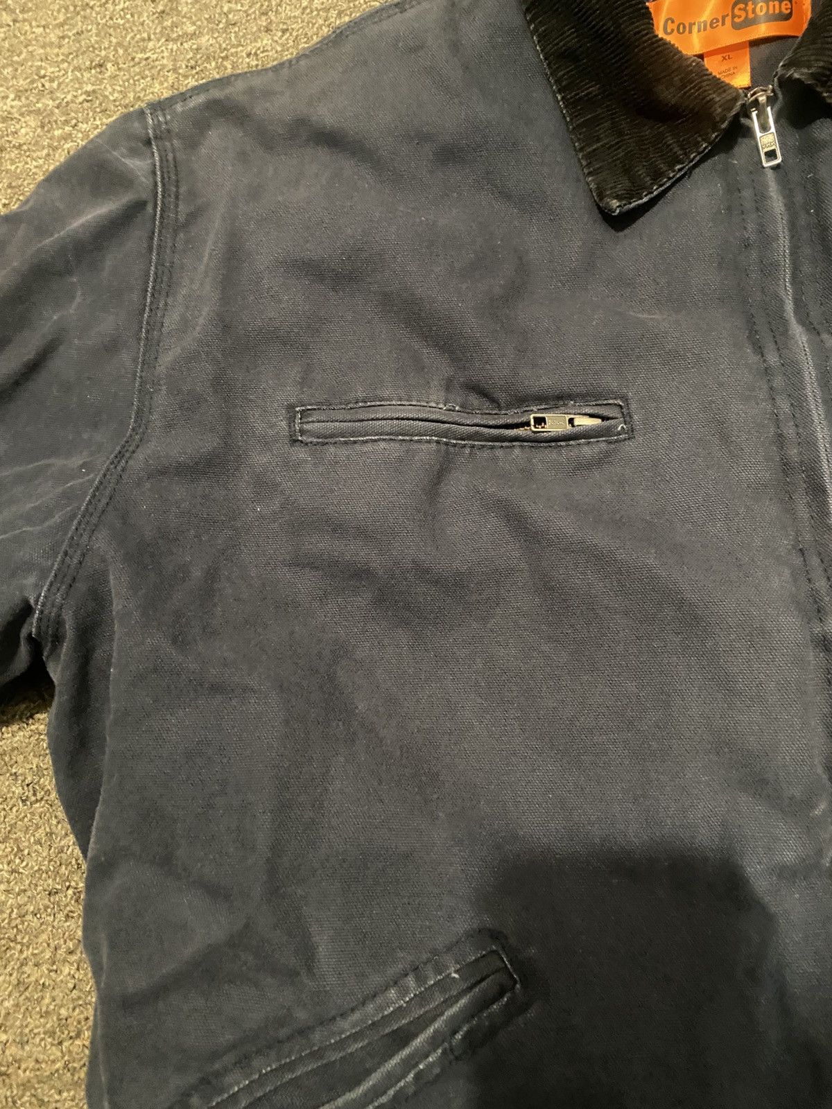 Vintage Thrifted Detroit Jacket Navy Blue Size US XL / EU 56 / 4 - 7 Thumbnail