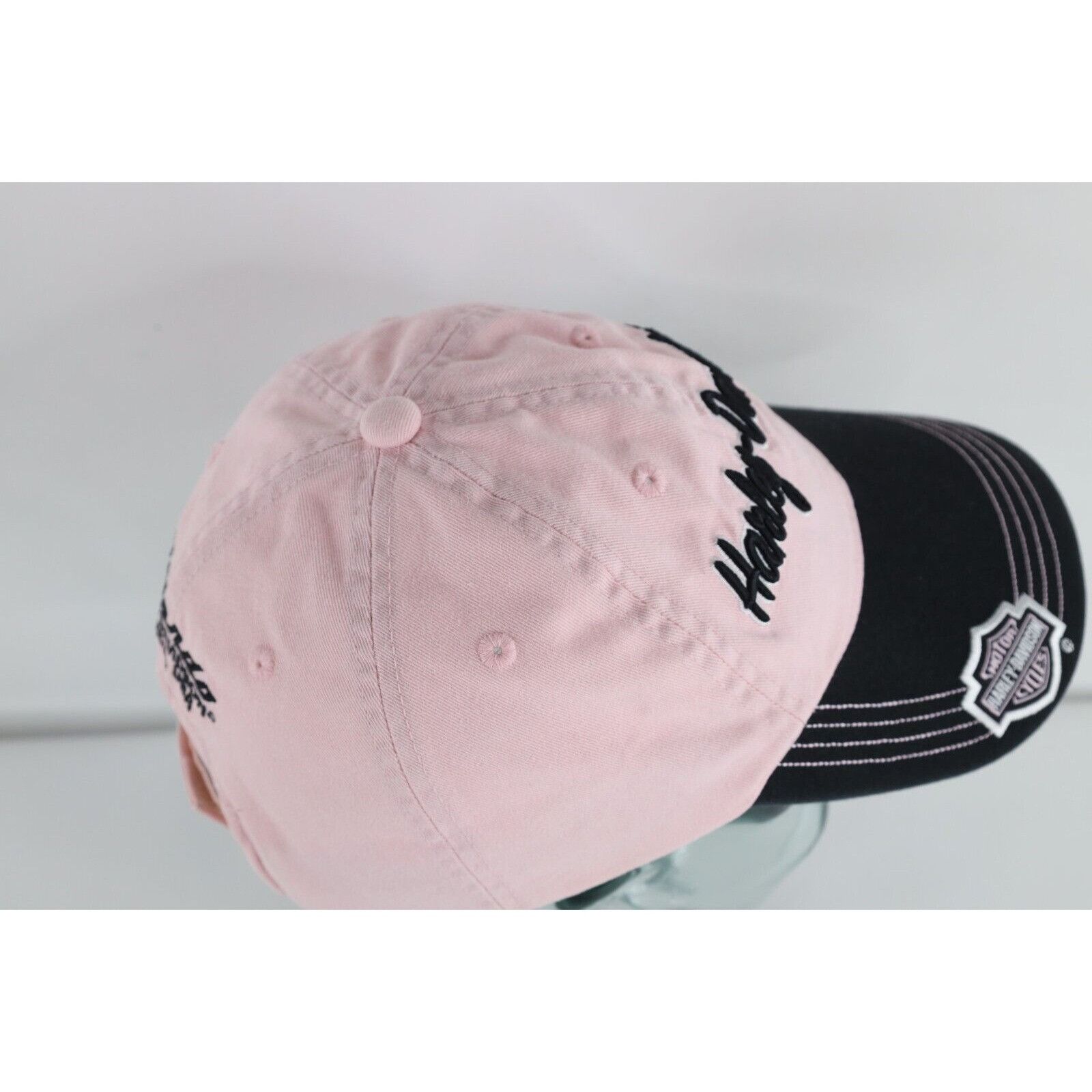 Vintage Vintage 90s Harley Davidson Script Strapback Hat Cap Size ONE SIZE - 7 Thumbnail