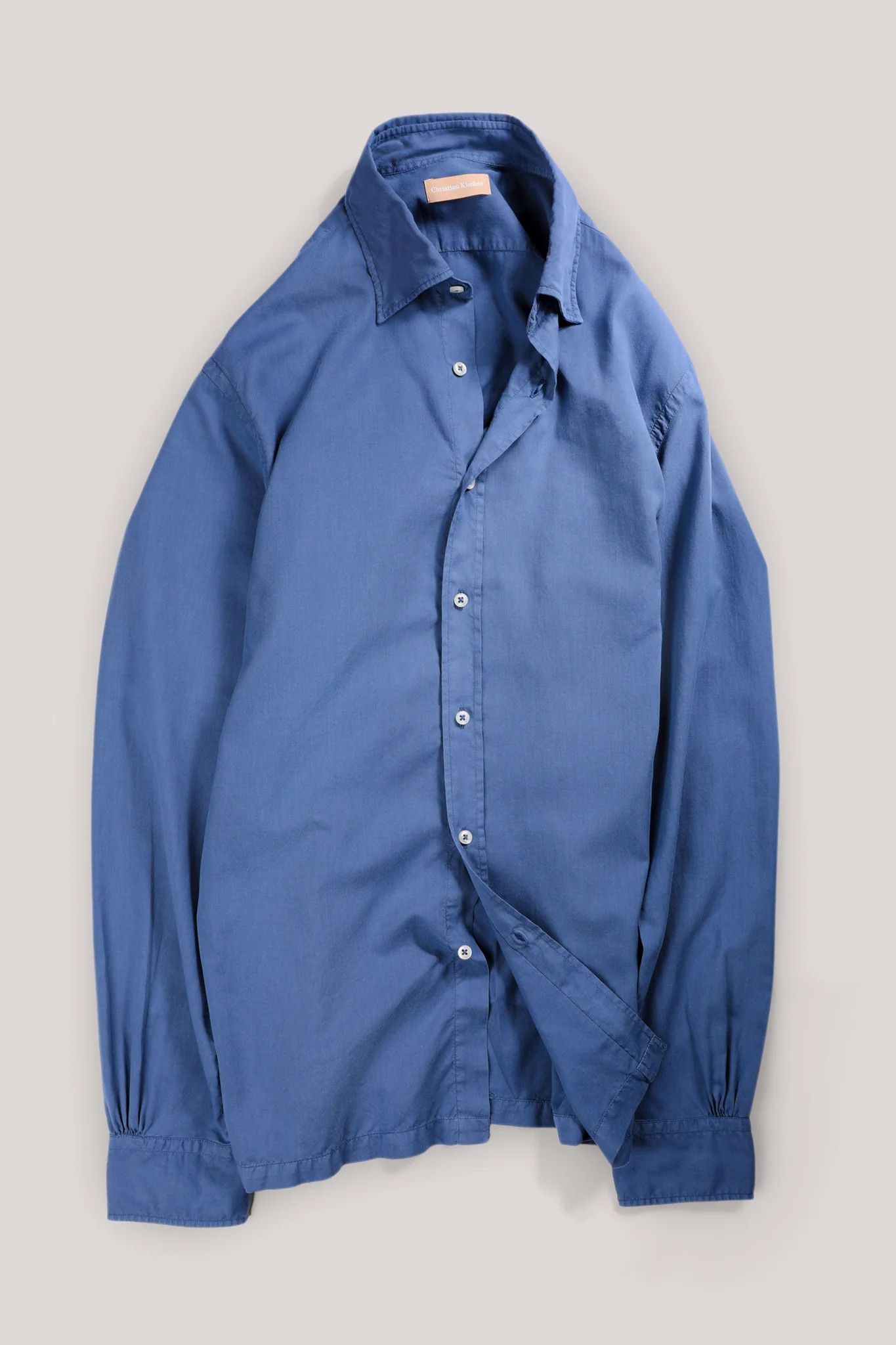 Christian Kimber Essential Garment Dyed Shirt - Slate Size US M / EU 48-50 / 2 - 1 Thumbnail