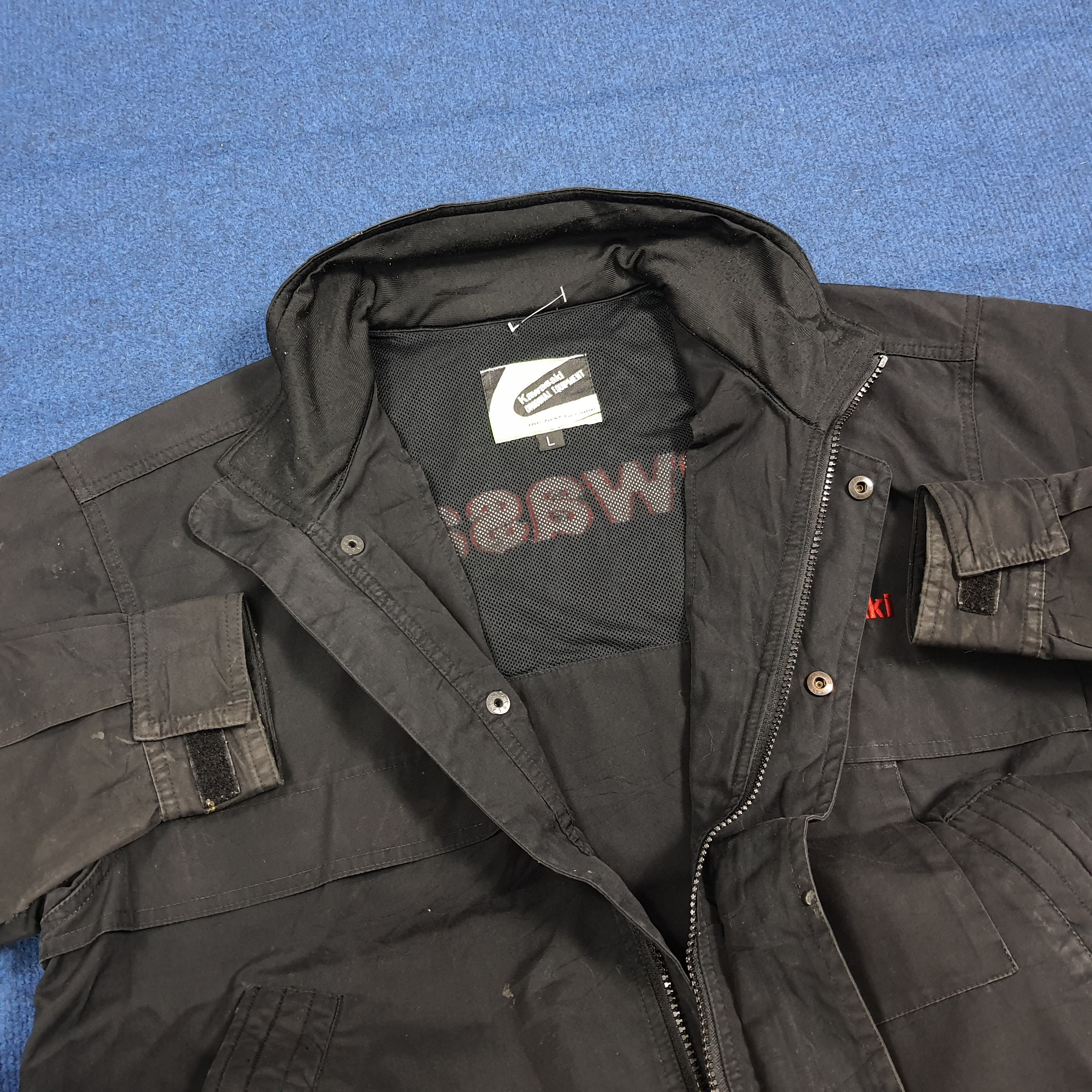 Japanese Brand Vintage KAWASAKI Japan Motorsports Custom Jacket C282N30 Size US L / EU 52-54 / 3 - 6 Thumbnail