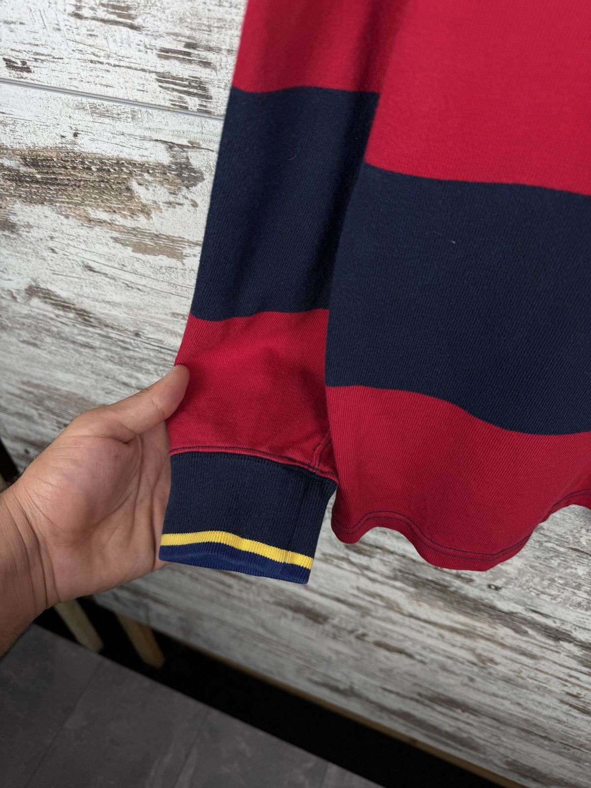 Polo Ralph Lauren Mens Vintage Polo Ralph Lauren rugby sweatshirt jacket rare Size US L / EU 52-54 / 3 - 7 Thumbnail