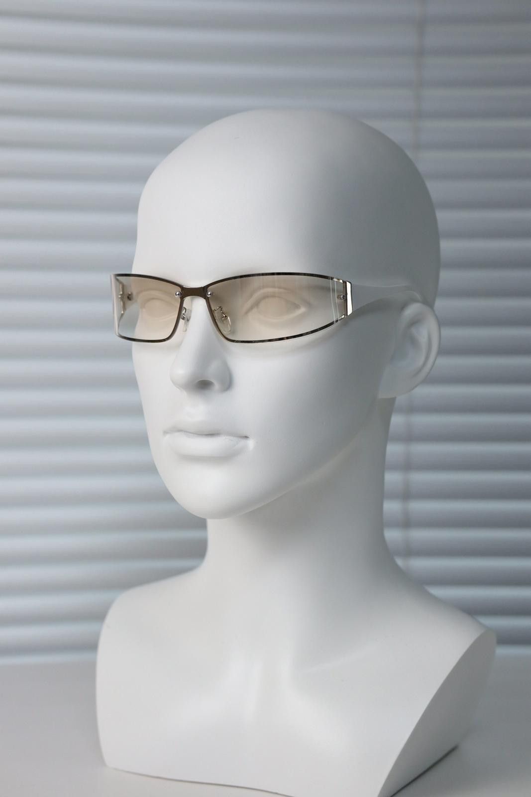 Japanese Brand Vtg Y2k Avant Garde Futuristic Sunglasses Silver Unisex OS Size ONE SIZE - 5 Thumbnail