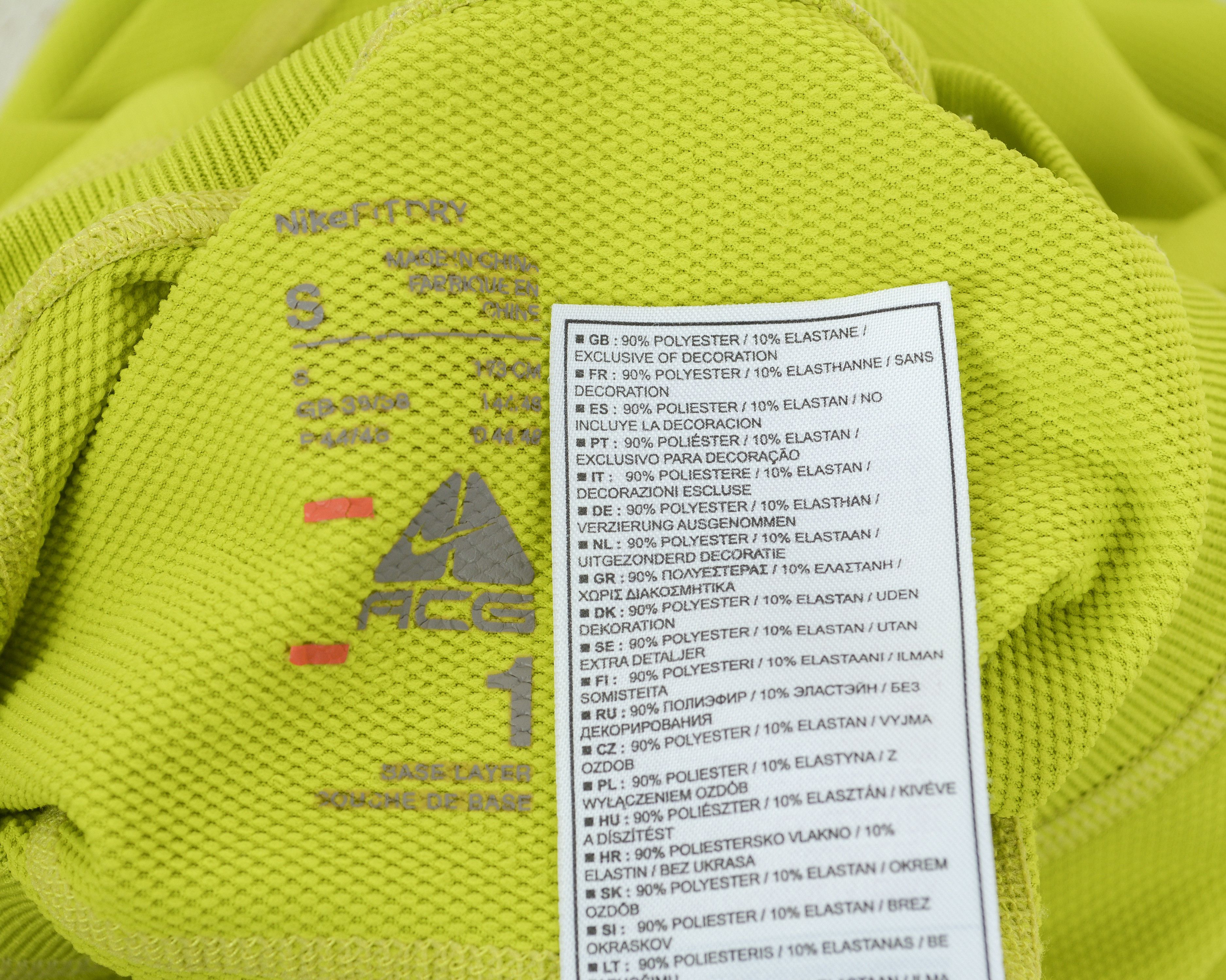 Nike ACG Mens S Baselayer Long Sleeved Jersey Shirt Jumper Pullover Size US S / EU 44-46 / 1 - 8 Thumbnail