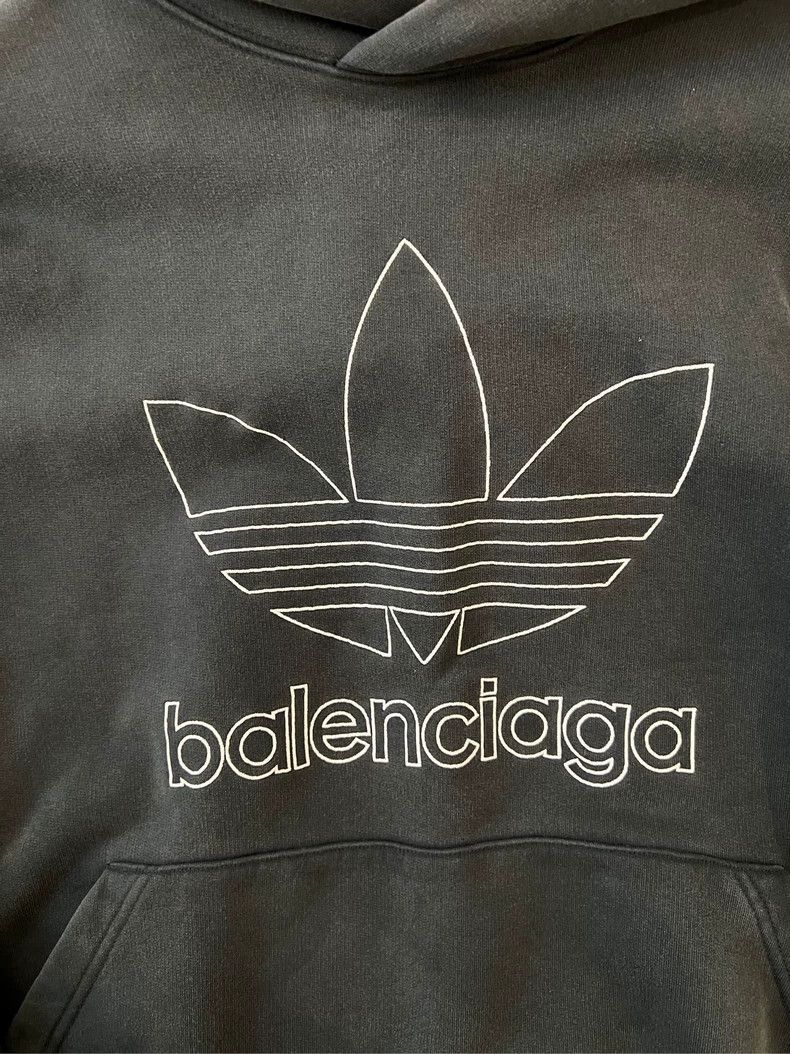 Balenciaga Balenciaga Co-branded Clover Hoodie Sweater Green Size US M / EU 48-50 / 2 - 7 Thumbnail