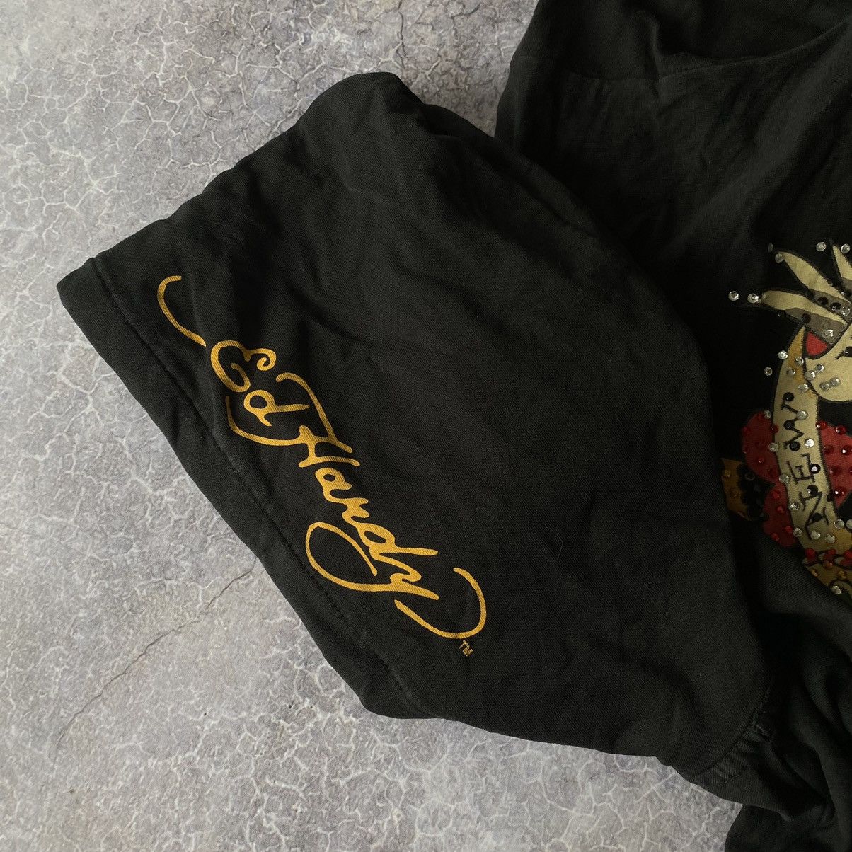 Christian Audigier × Ed Hardy Vintage Ed Hardy Zip Hoodie Christian Audigier 90s Size S / US 4 / IT 40 - 5 Thumbnail