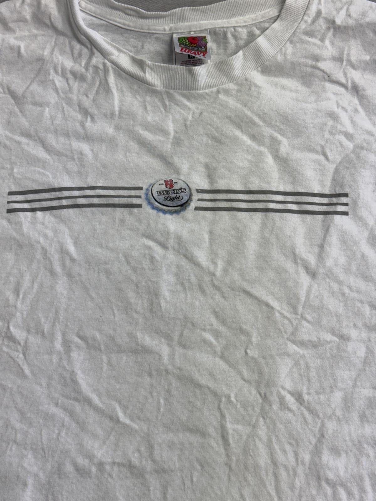 Fruit Of The Loom Beck's Light Beer Promo T-shirt - Launched in 2005 Tee XL Size US XL / EU 56 / 4 - 5 Thumbnail