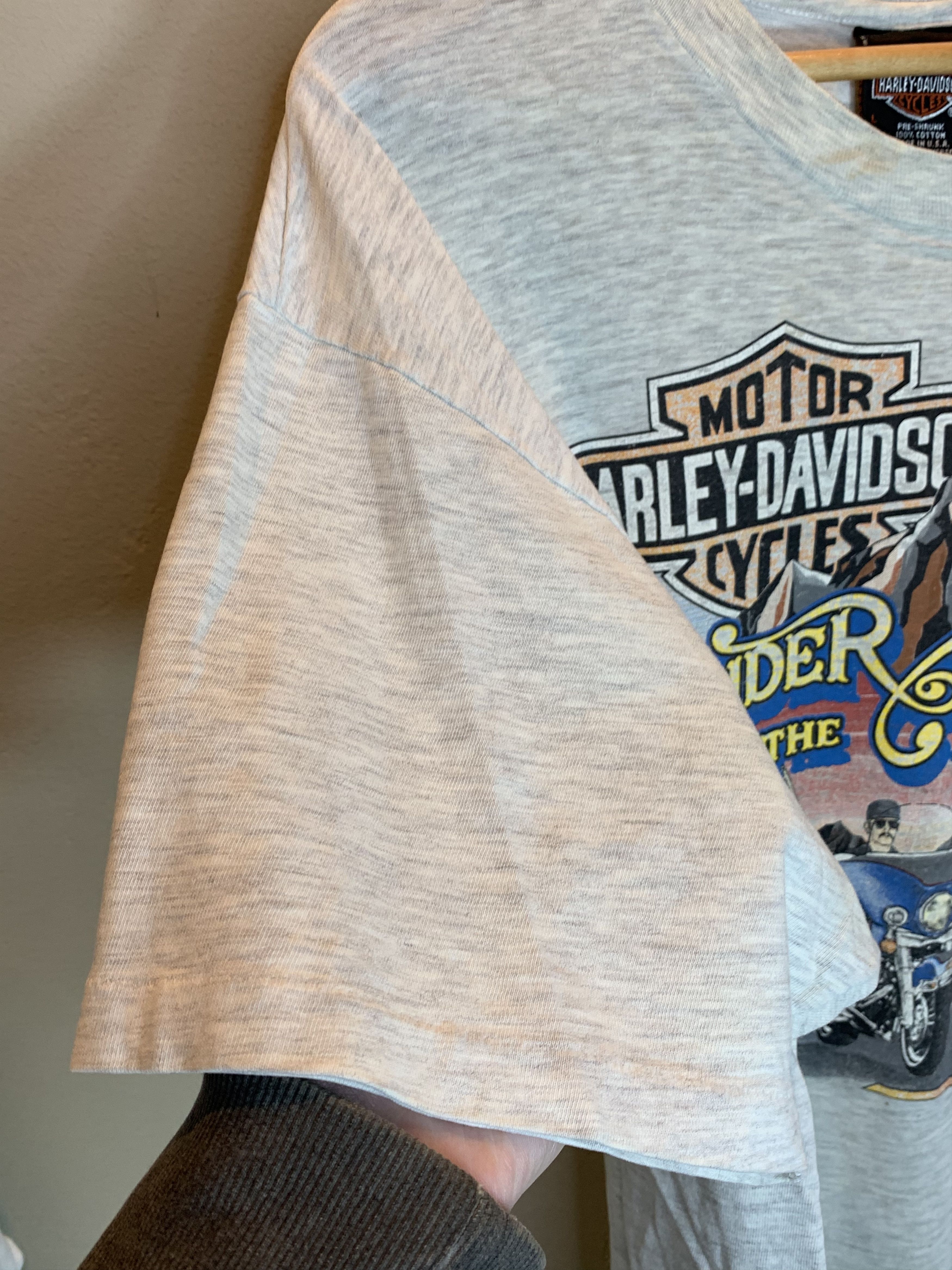 Harley Davidson RARE Vintage 80s Harley Davidson Thunder Single Stitch Shirt Size US L / EU 52-54 / 3 - 5 Thumbnail