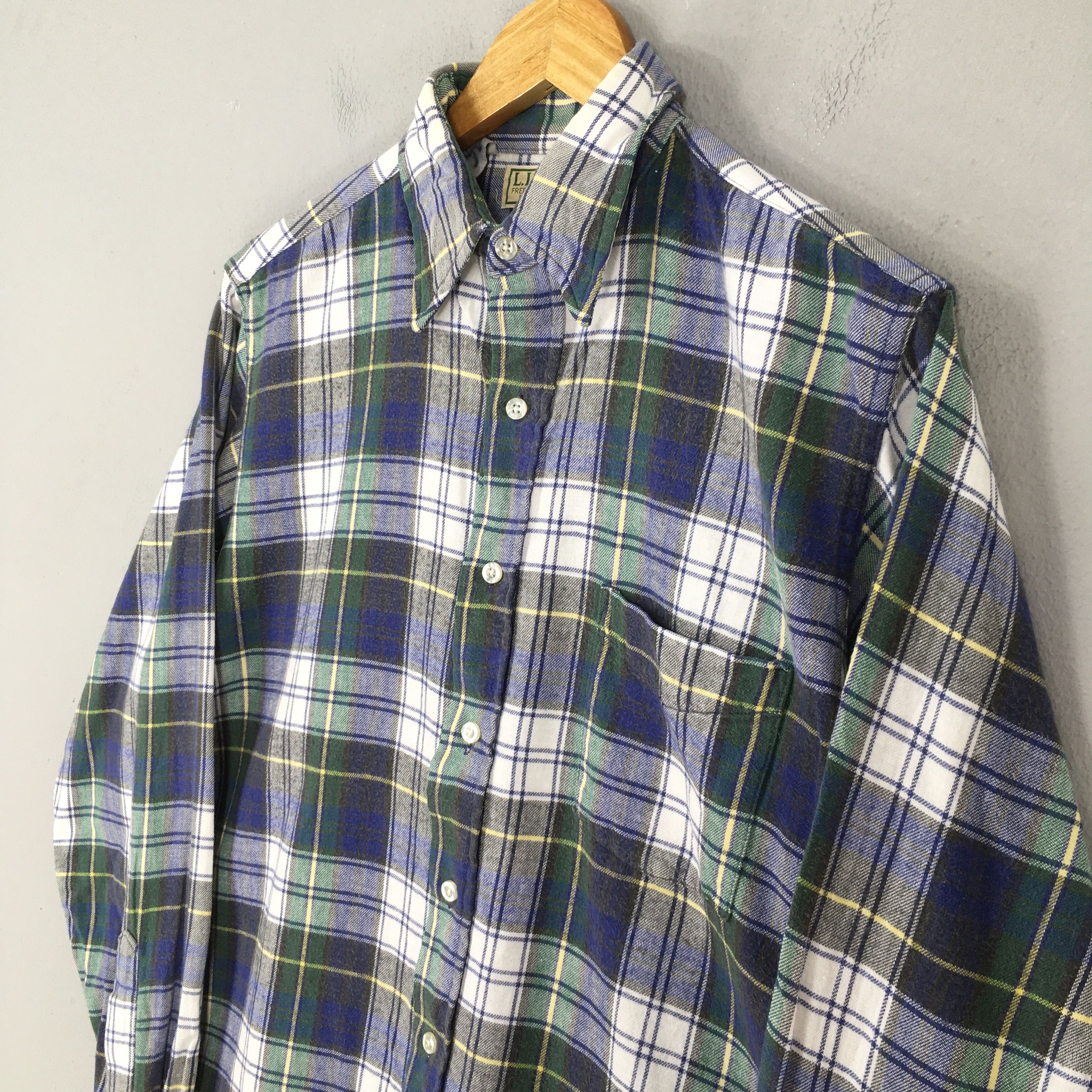 L.L. Bean Vintage LL Bean Flannel Checkered Shirt Medium Size US M / EU 48-50 / 2 - 3 Thumbnail