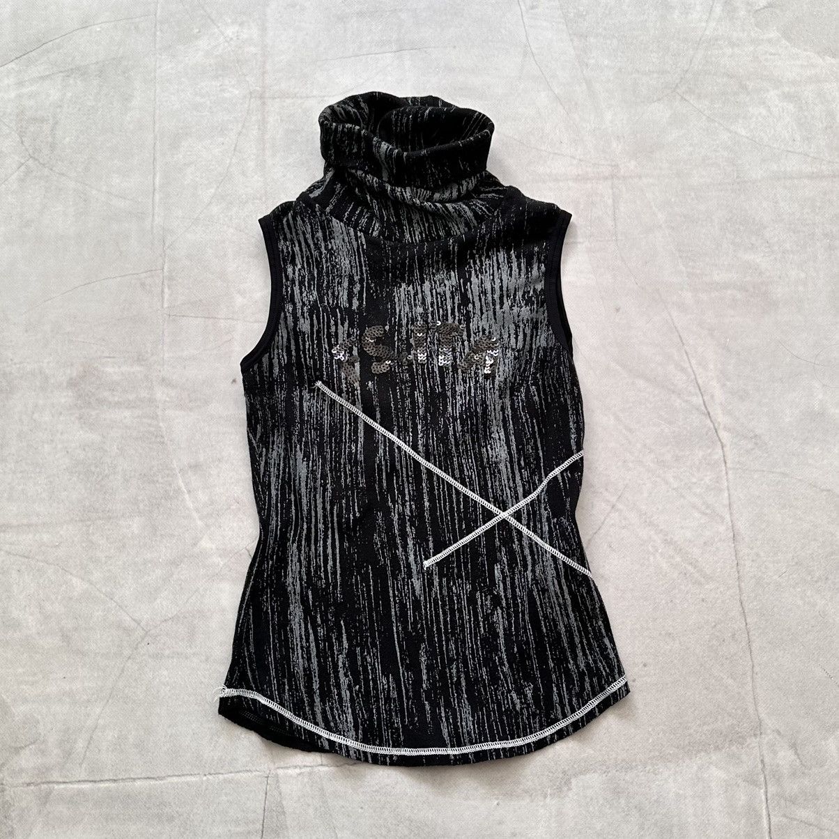 Hysteric Glamour 00s Freesoul Painted Glitter Tank Top Miss Sixty Style Size S / US 4 / IT 40 - 1 Thumbnail