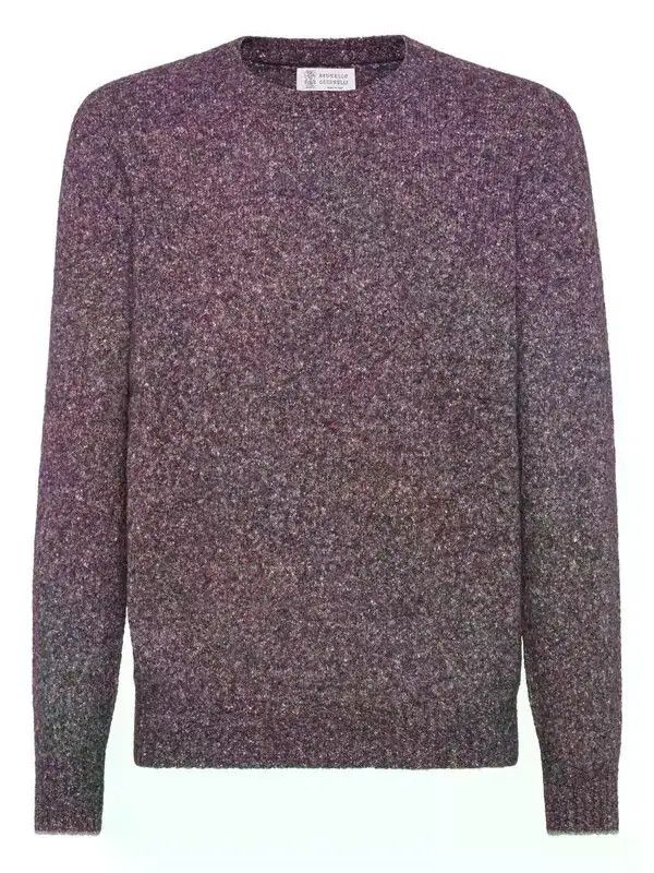 Brunello Cucinelli o1y0526 Crewneck Sweater in Purple Size US L / EU 52-54 / 3 - 1 Thumbnail