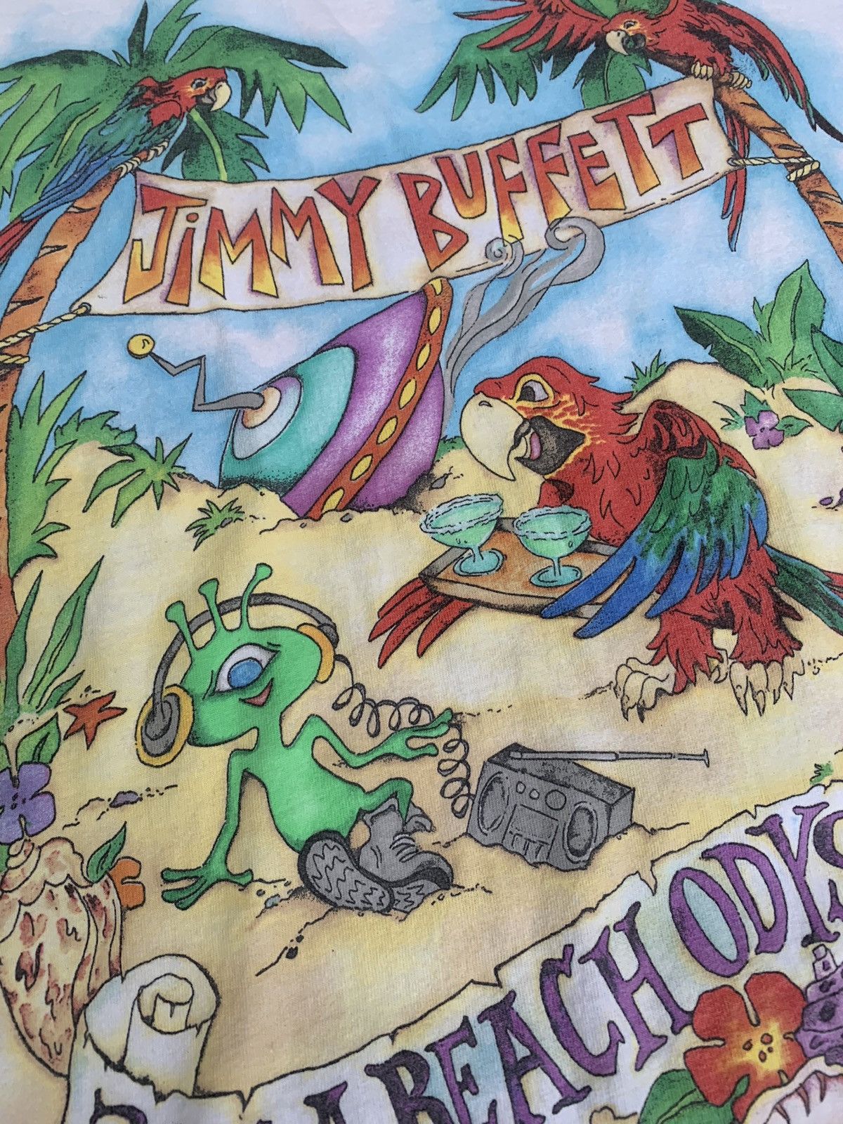 Band Tees × Vintage Vintage jimmy buffet a beach odyssey 2001 T shirt Size US L / EU 52-54 / 3 - 3 Thumbnail