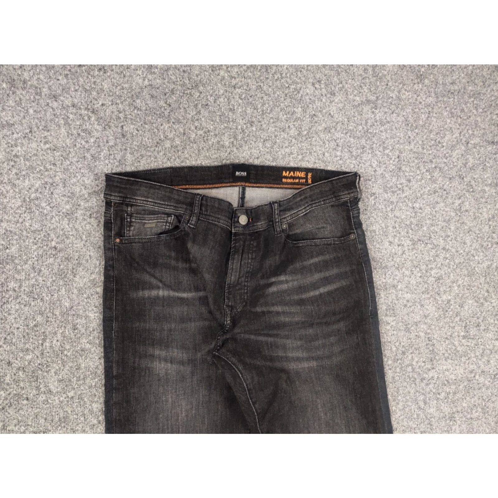 Hugo Boss HUGO BOSS Jeans Regular Denim 36 37 Dark Gray 5-Pocket Stretch Regular fit Denim Jeans Mens Size US 36 / EU 52 - 3 Thumbnail