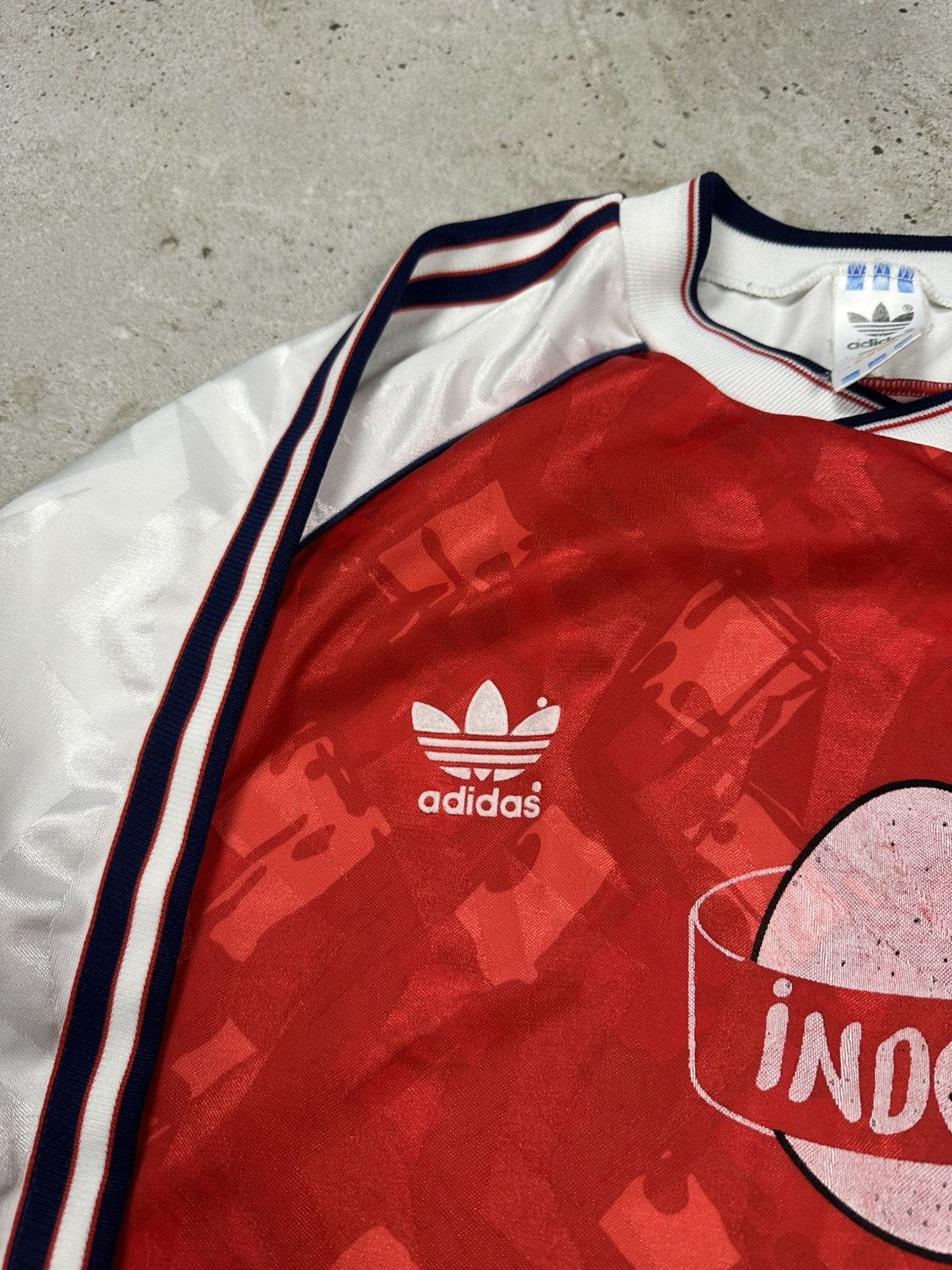 Adidas Vintage 90s Adidas Template Red Long Sleeve Jersey Blokecore Size US L / EU 52-54 / 3 - 8 Thumbnail