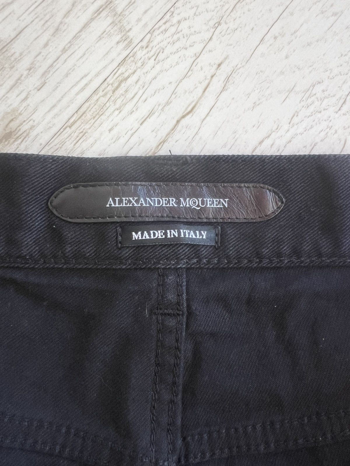 Alexander McQueen Alexander McQueen Black Jeans Red Side Stripe Taped Denim Size US 32 / EU 48 - 8 Thumbnail