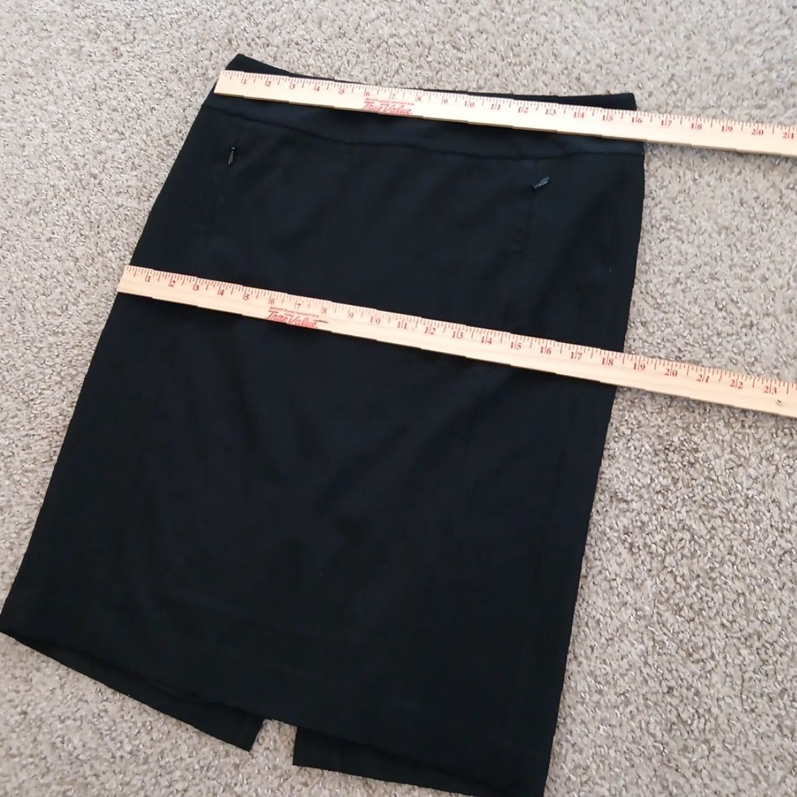 Talbots Talbots Skirt Women Regular Size 6 Black Knee Length Pencil Zipper Pockets Straight Slit Lined Vintage No Size 28" / US 6 / IT 42 - 2 Thumbnail