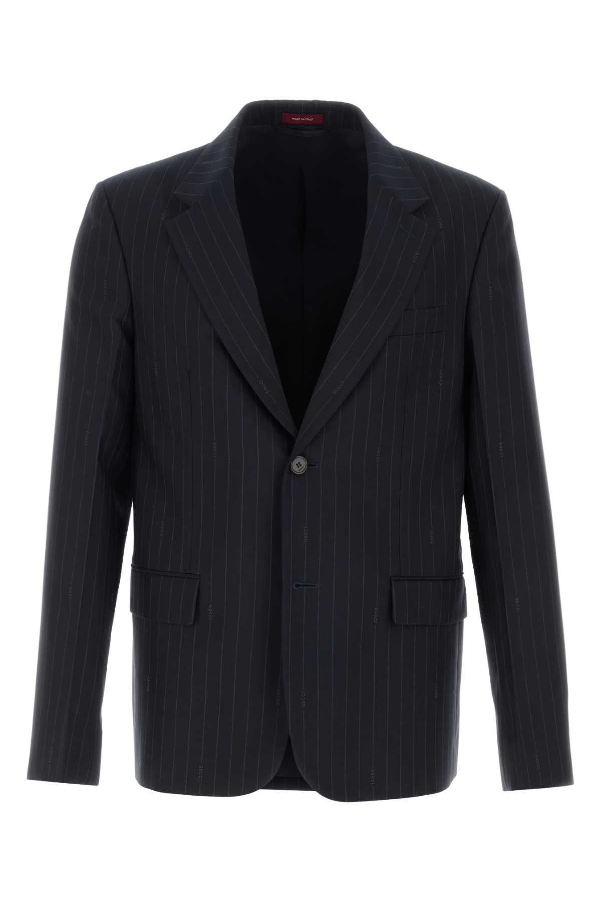 Gucci Embroidered Wool Blazer Size US L / EU 52-54 / 3 - 1 Thumbnail